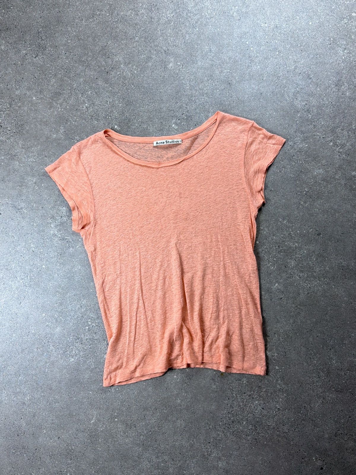 Acne Studios Acne Studios Linen T-shirt Size S / US 4 / IT 40 - 1 Thumbnail