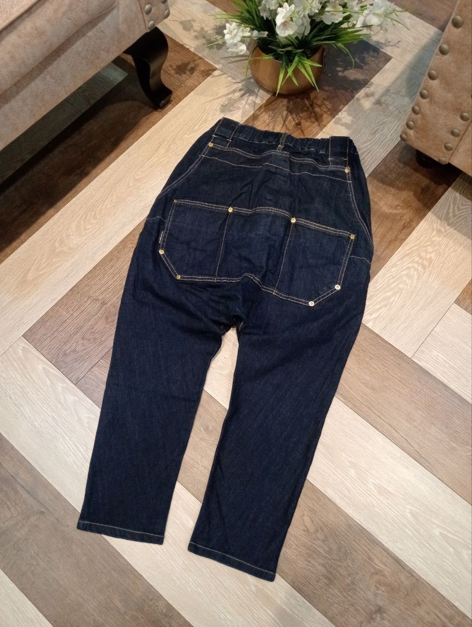 mercibeaucoup VINTAGE MERCIBEAUCOUP ISSEY MIYAKE DROP CROTCH INDIGO PANTS Size 28" / US 6 / IT 42 - 9 Thumbnail