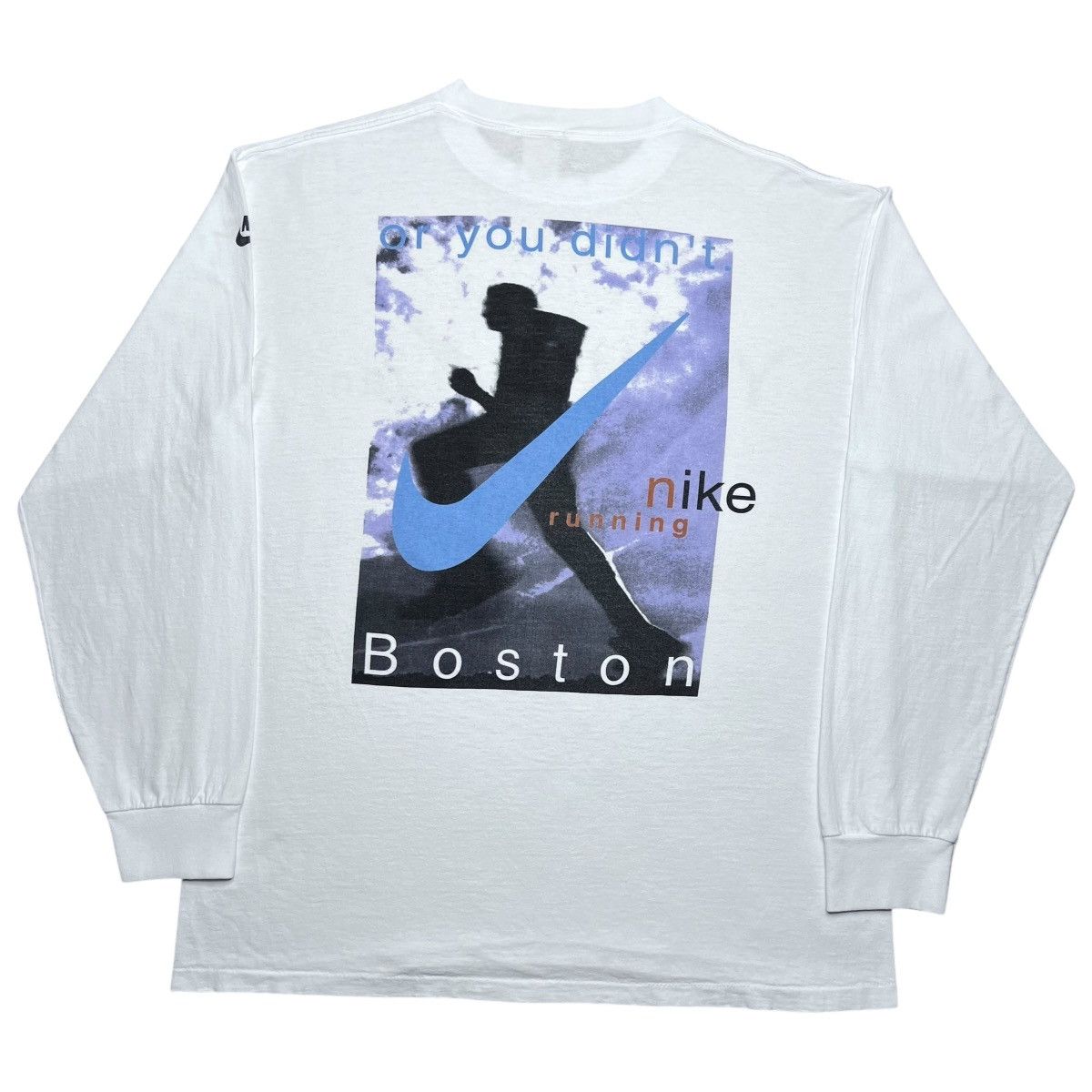 Nike 1990s Nike You Either Ran Today Or You Didn’t Boston T-Shirt Size US XL / EU 56 / 4 - 1 Thumbnail