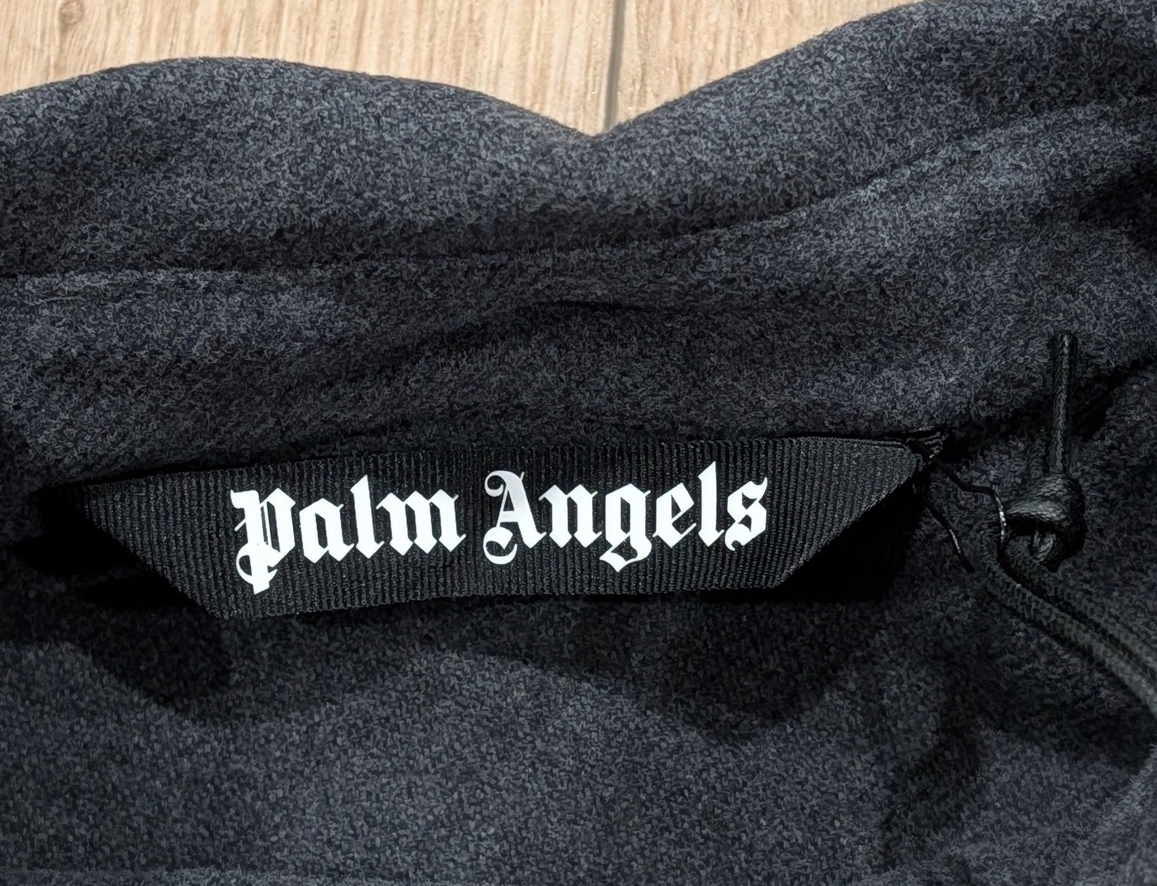 Palm Angels PALM ANGELS Logo Cotton Overshirt Anthracite 48 Size US M / EU 48-50 / 2 - 6 Thumbnail