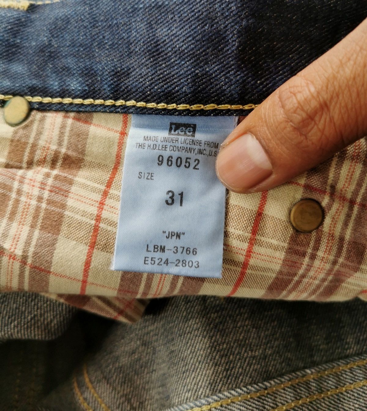 Lee × Number (N)ine Lee x Nano Universe Tapered Ankle Jeans Size US 32 / EU 48 - 9 Thumbnail