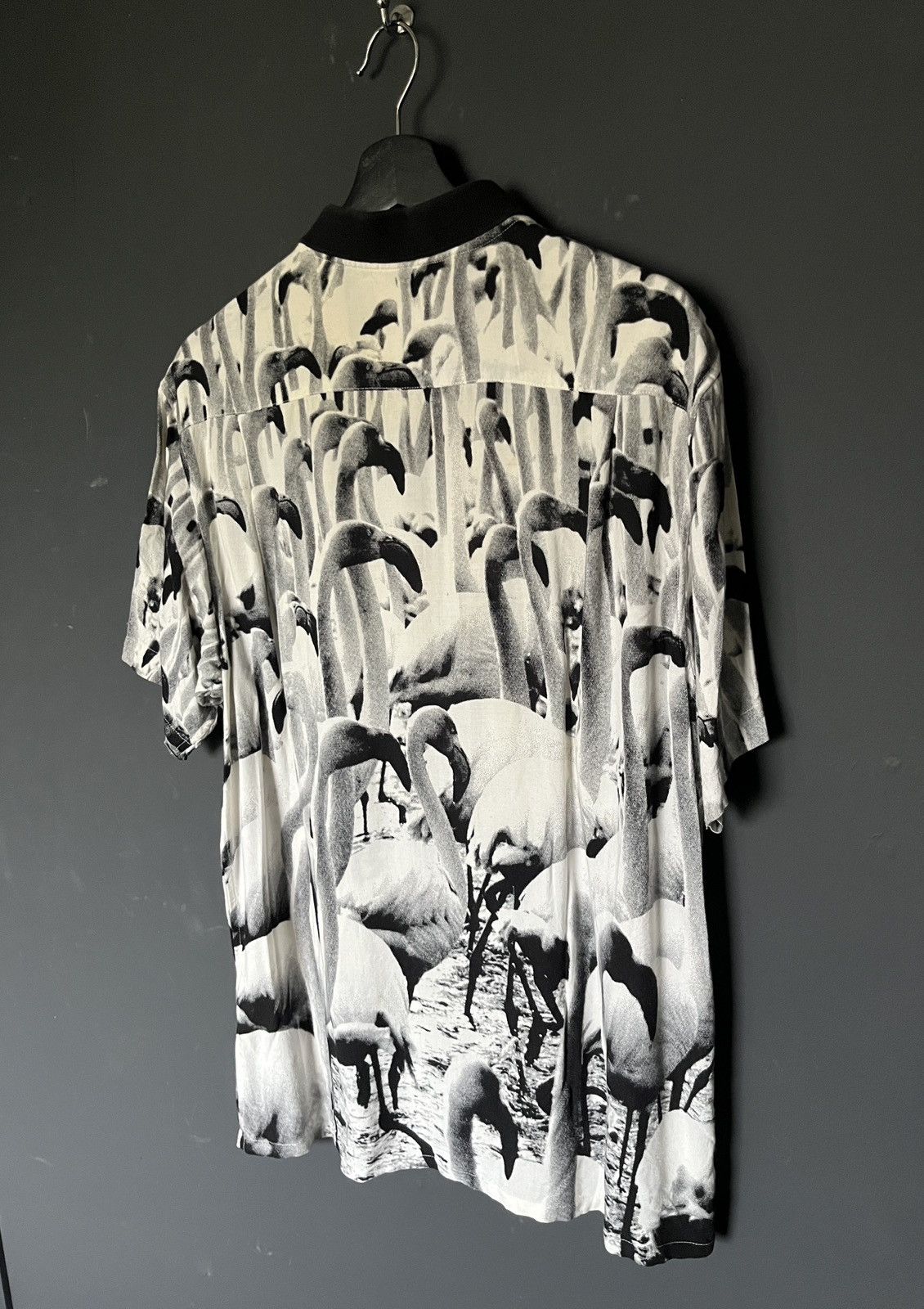 Supreme SS14 Supreme Flamingo Rayon Shirt Size Medium Size US M / EU 48-50 / 2 - 4 Thumbnail