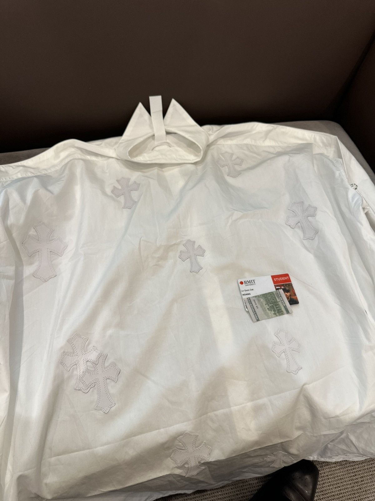 Chrome Hearts 23 cross patches shirt rhodium button shirt Size US L / EU 52-54 / 3 - 7 Thumbnail