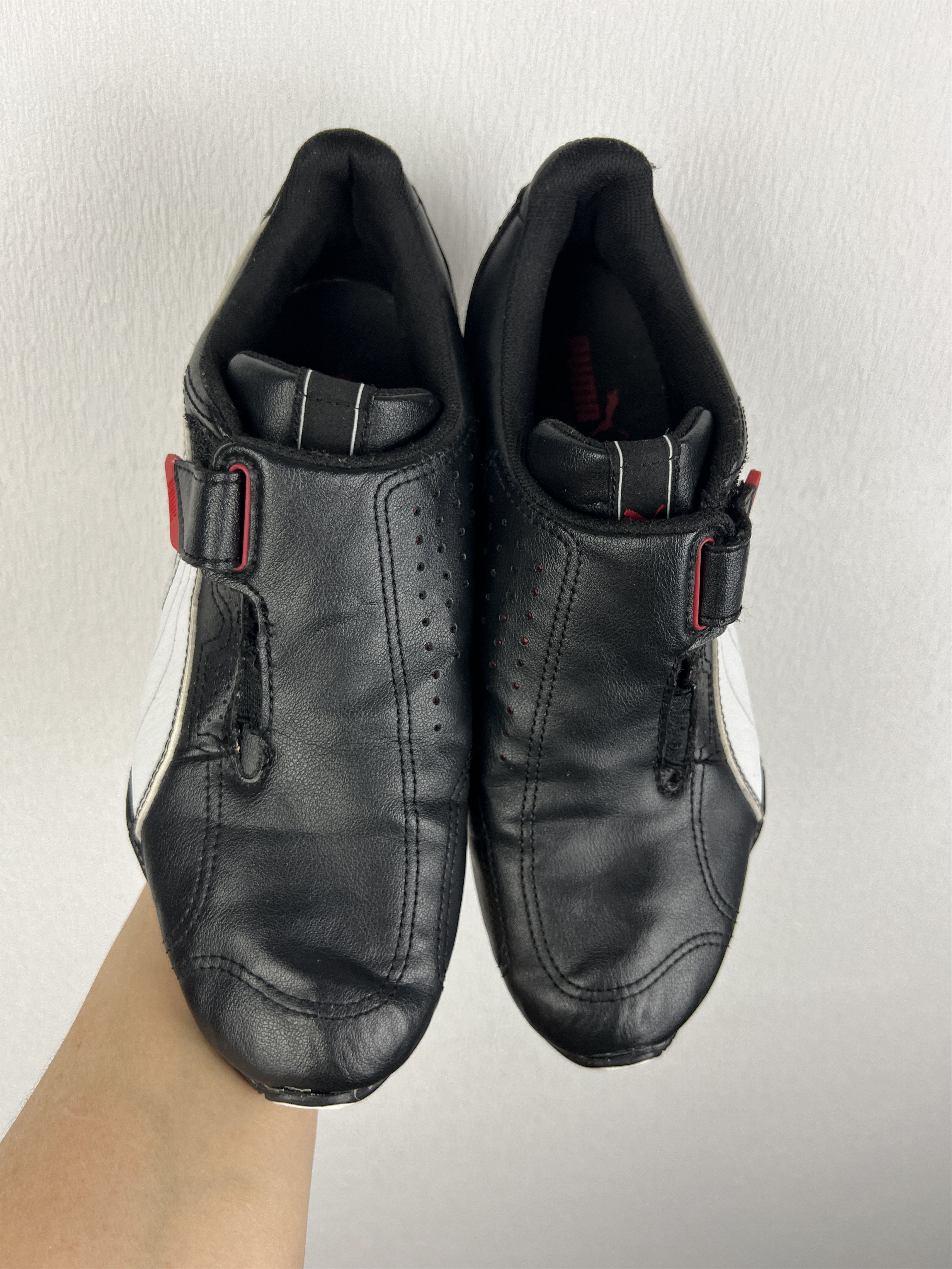 Puma Leather Black Sneakers Rare Boots Hype Y2K Mens US 7 EUR 39 Size US 7 / EU 40 - 11 Thumbnail