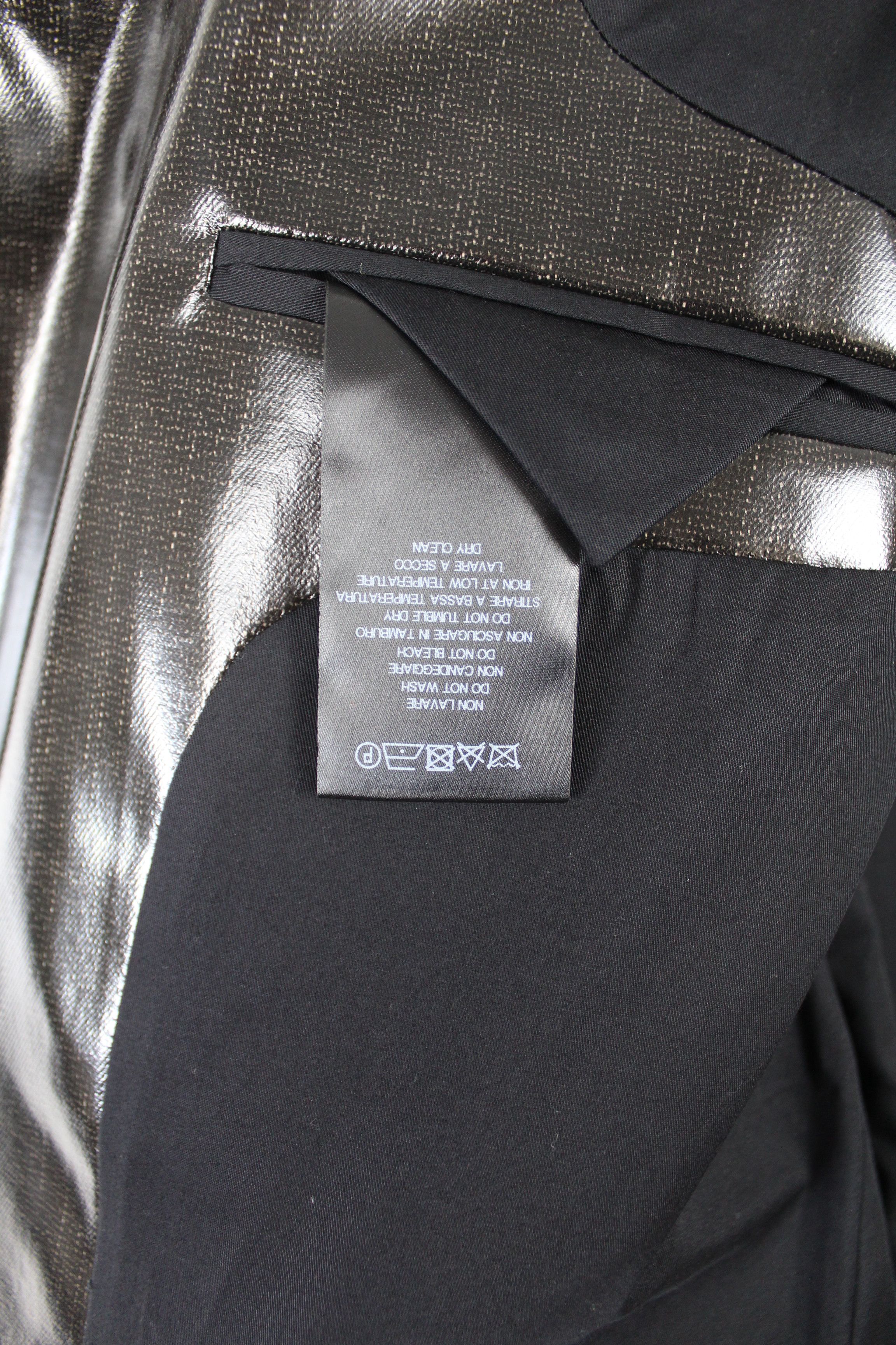 Raf Simons Raf Simons SS22/23 Black Coated Oversized Blazer Size US M / EU 48-50 / 2 - 8 Thumbnail