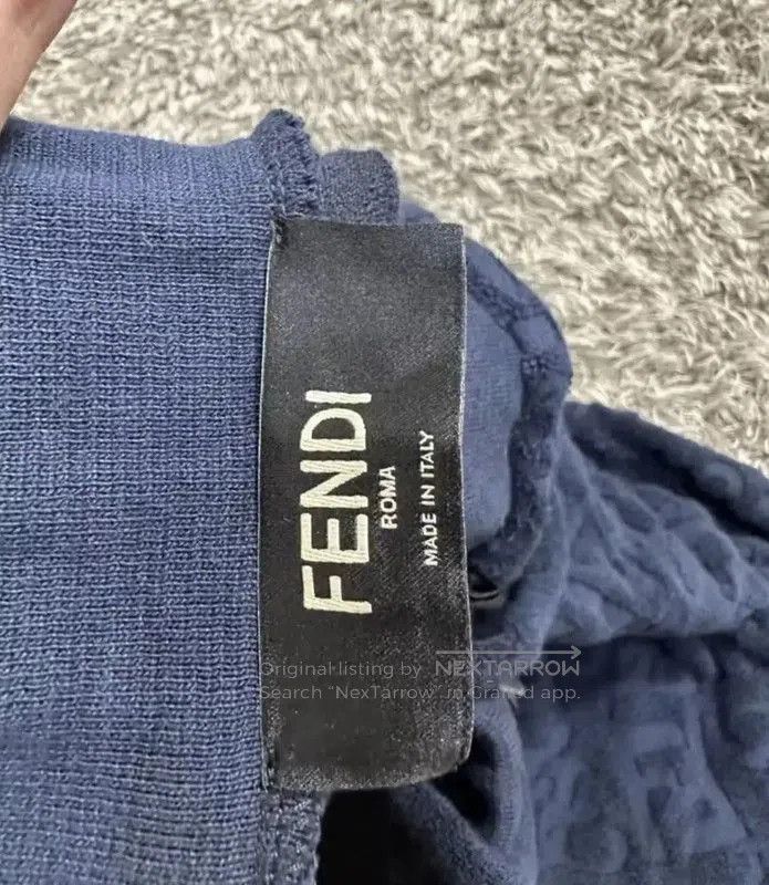 Fendi Fendi Blue Cotton Men's Shorts . Size US 26 / EU 42 - 3 Thumbnail