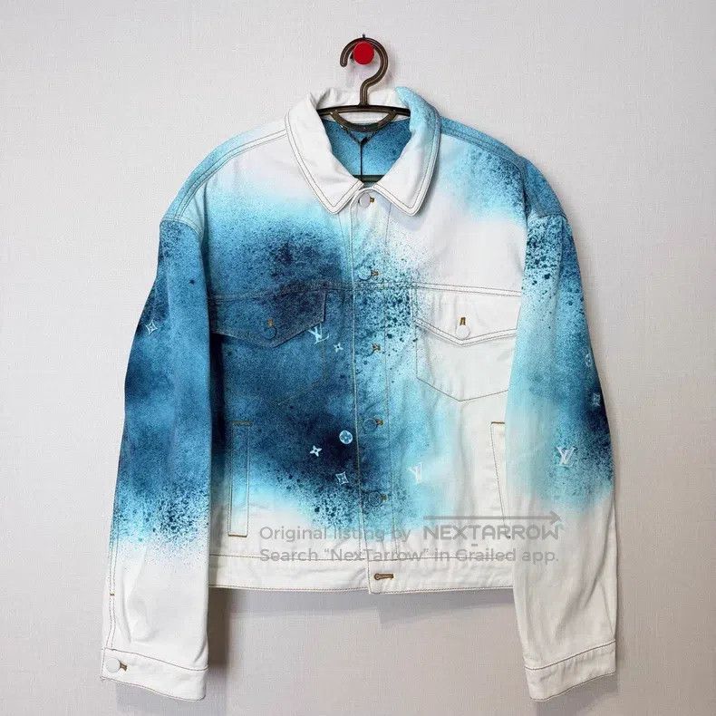 Louis Vuitton Louis Vuitton Classic splash-ink blue and white denim jack Size US M / EU 48-50 / 2 - 1 Thumbnail