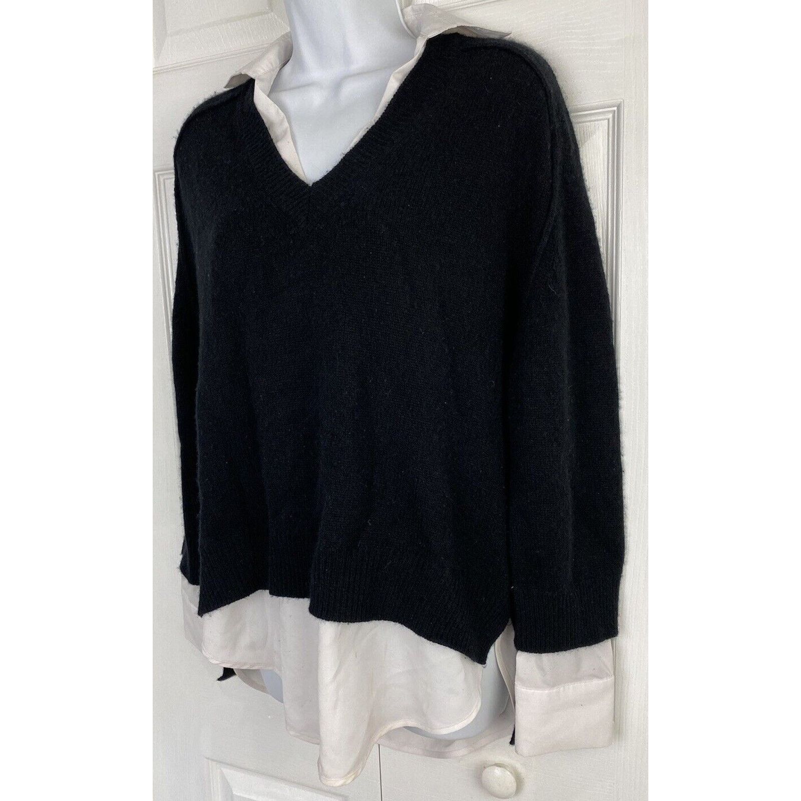 Brochu Walker Brochu Walker The Looker V Neck Wool Cashmere Sweater SZ S Size S / US 4 / IT 40 - 2 Thumbnail