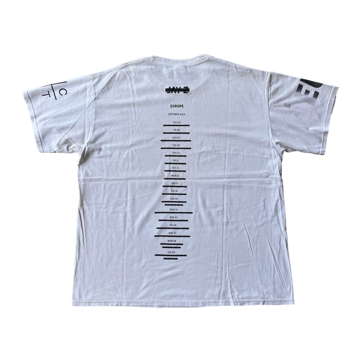Magna Carter World Tour Jay-Z 2013Tシャツ 2013 Jay Z T Shirt Mens Large Black Magna Carter World Tour