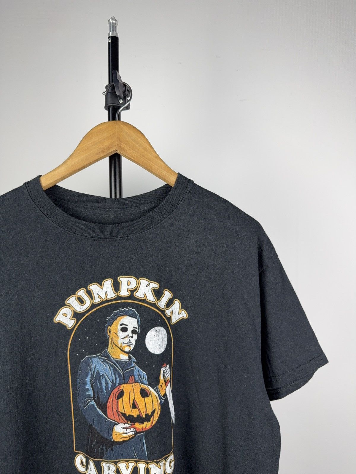 Vintage 🔪Horror Movie 00s pumpkin carving withmichael Halloween Tee Size US L / EU 52-54 / 3 - 2 Thumbnail