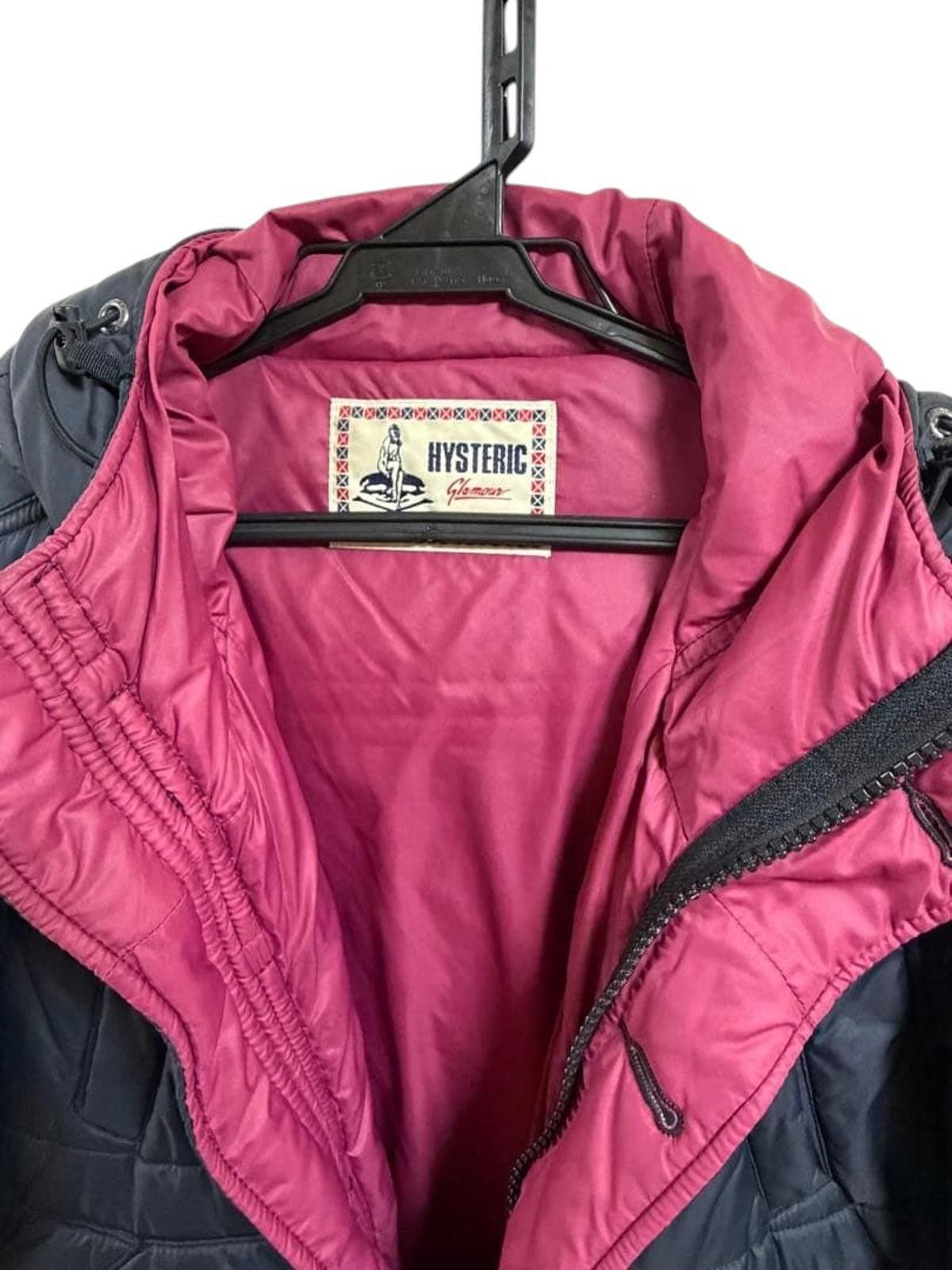 Hysteric Glamour Hysteric Glamour - Navy Blue Hooded Puffer Jacket Burgundy Size US M / EU 48-50 / 2 - 4 Thumbnail