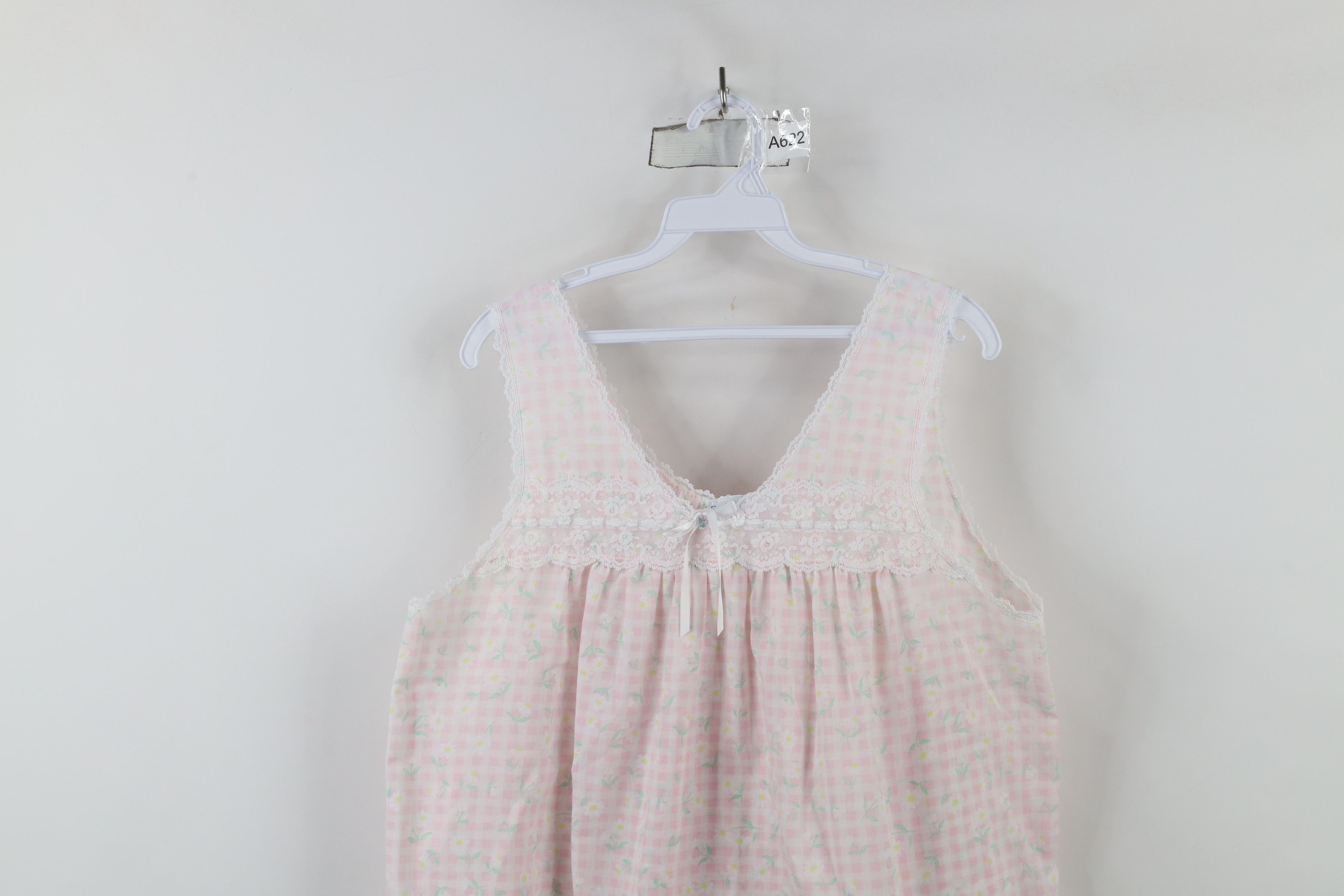 Vintage Vintage 90s Miss Elaine Plaid Night Gown Sleeping Shirt USA Size M / US 6-8 / IT 42-44 - 2 Thumbnail