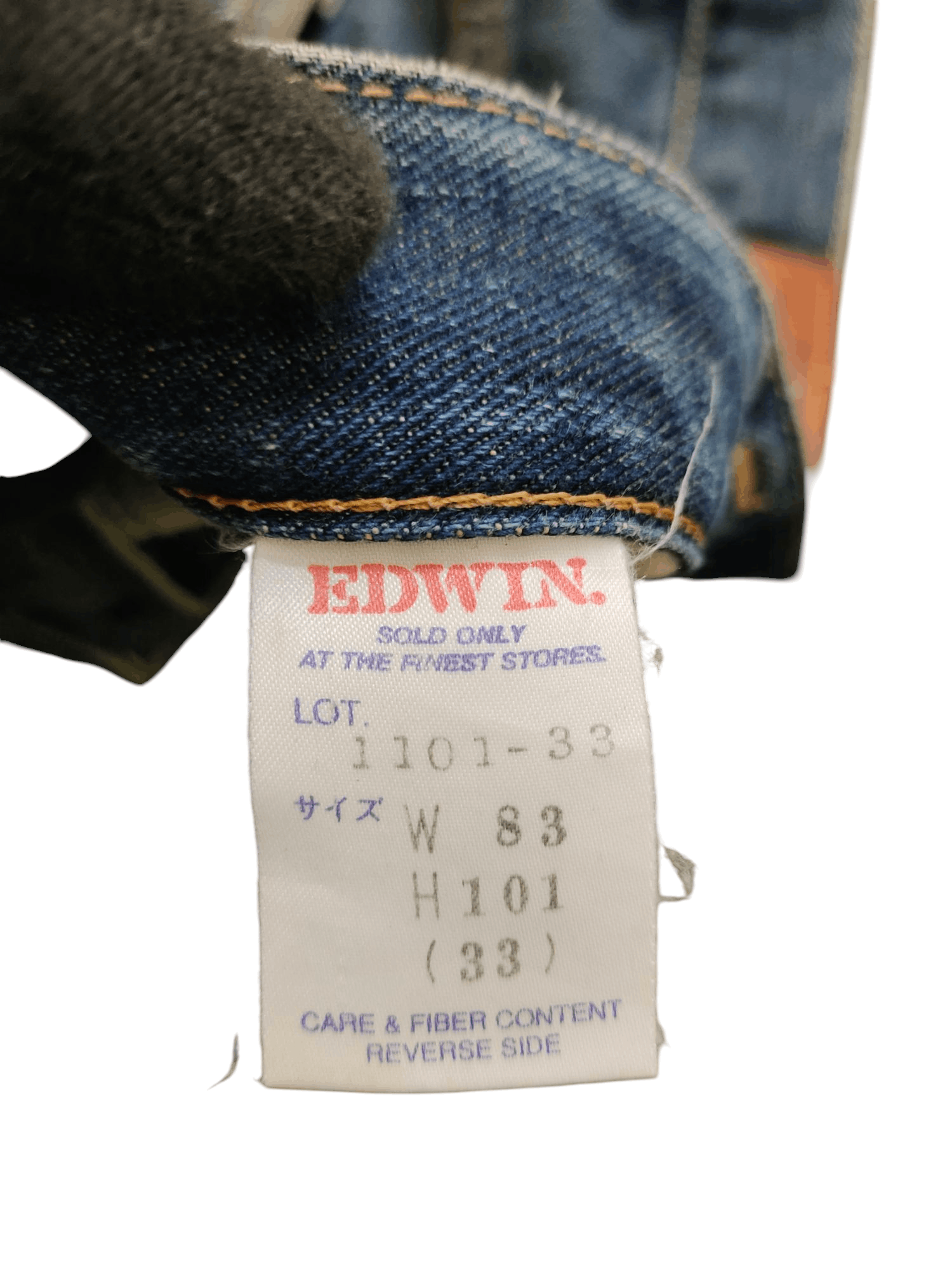 Edwin Vintage 90s Edwin Distress Faded Clawmark Rusty Denim Jeans Size US 32 / EU 48 - 12 Thumbnail