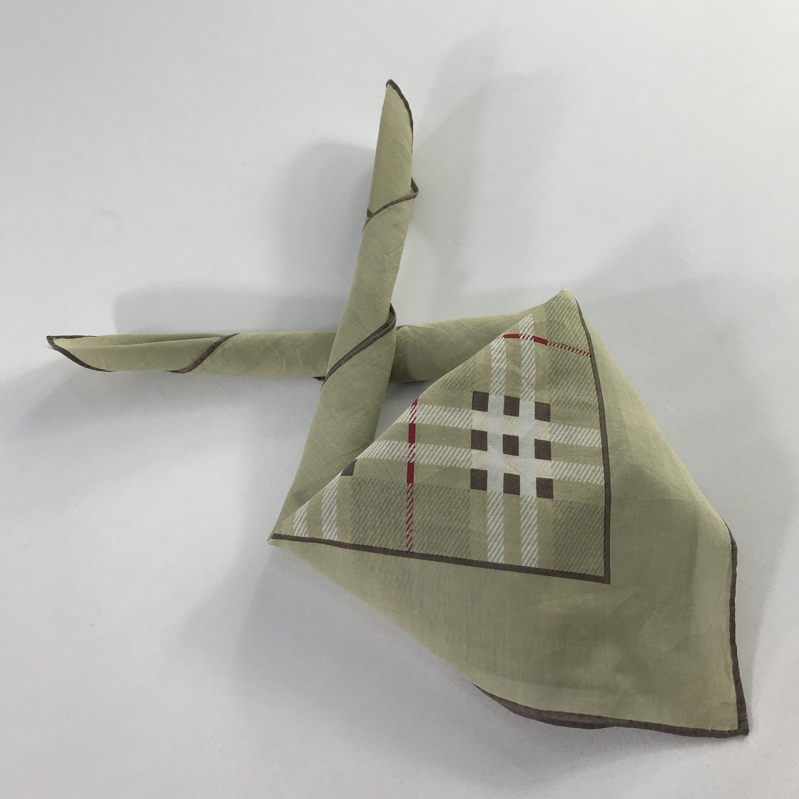 Burberry × Vintage Burberry Bandana / Handkerchief / Neckerchief - S836 Size ONE SIZE - 4 Thumbnail