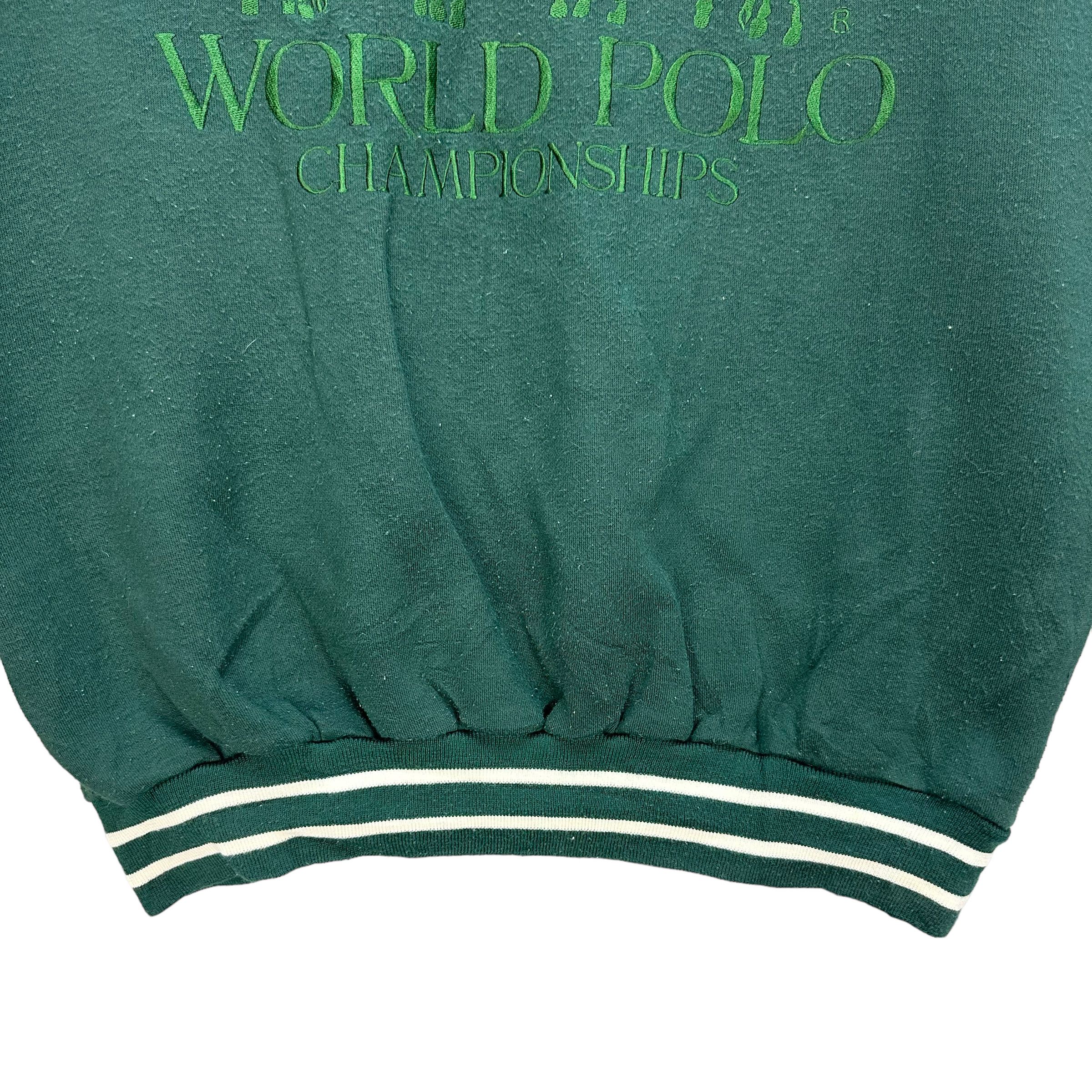 Japanese Brand WORLD POLO CHAMPIONSHIPS EMBROIDERY SWEATSHIRTS #7439-146 Size US L / EU 52-54 / 3 - 3 Thumbnail