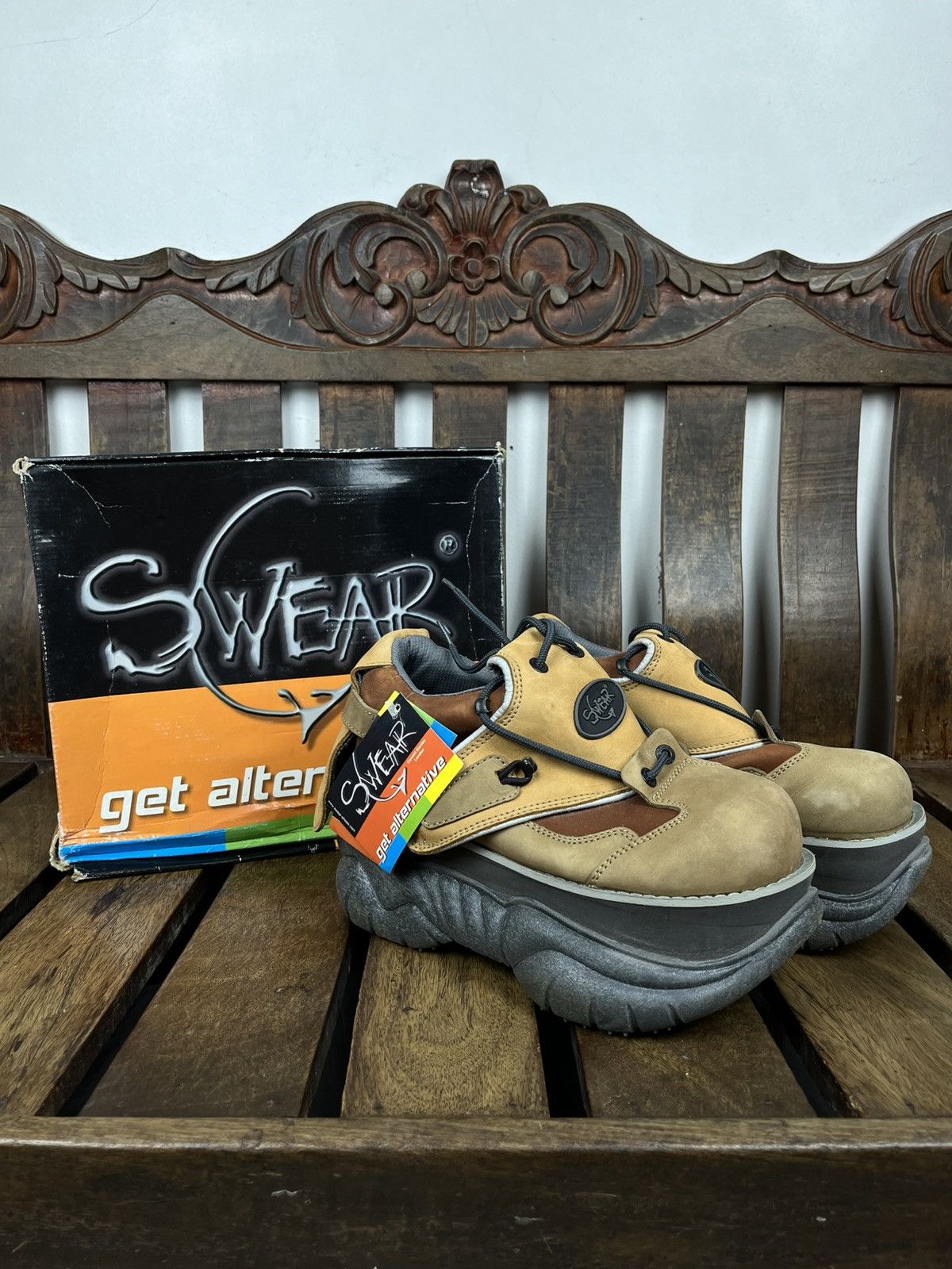 SWEAR London Swear London SM18 PNC Leather Platform Sneakers | Grailed