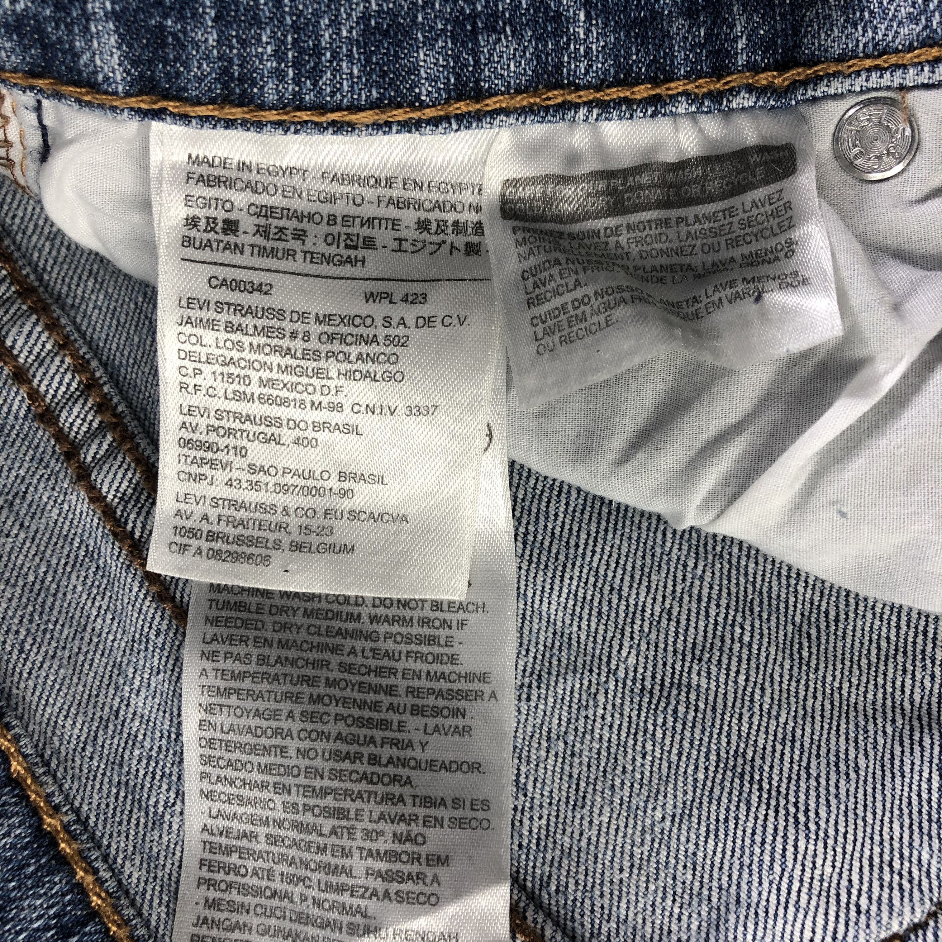 Levi's Vintage Blue Wash Levis 505 Jeans-J3281 Size US 37 - 11 Thumbnail