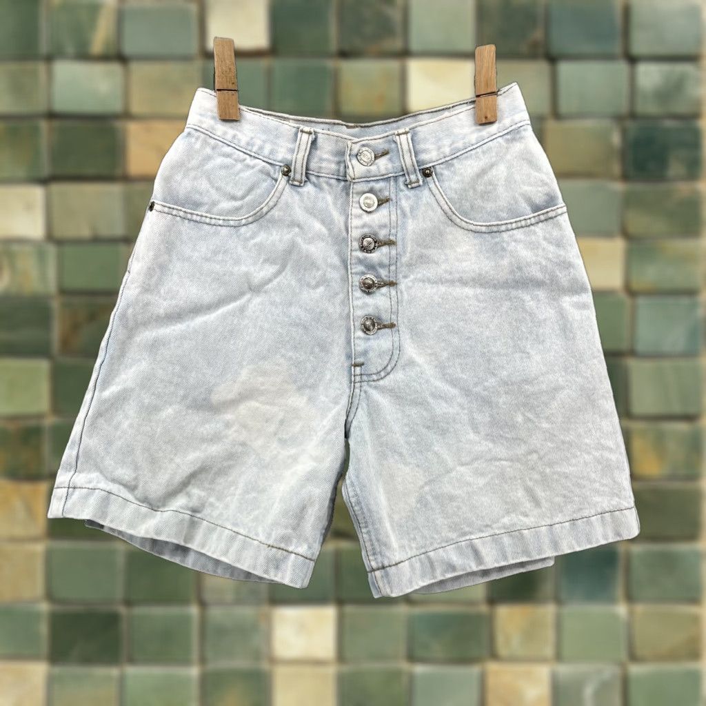 Vintage VINTAGE Lawman Bermuda Shorts Women 5 Blue Denim 90s Retro Classic Americana 80s Cotton Jeans Shorts Womens Size 27" / US 4 / IT 40 - 1 Thumbnail