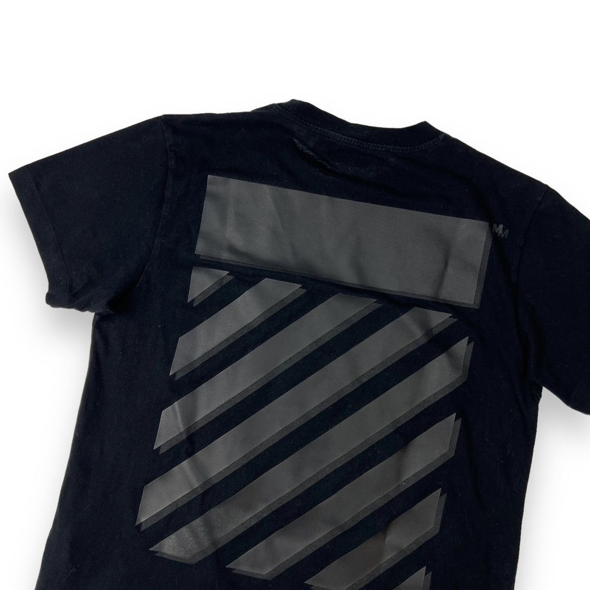 Off-White Off-White Rubber Diagonal Black T Shirt Size US M / EU 48-50 / 2 - 1 Thumbnail
