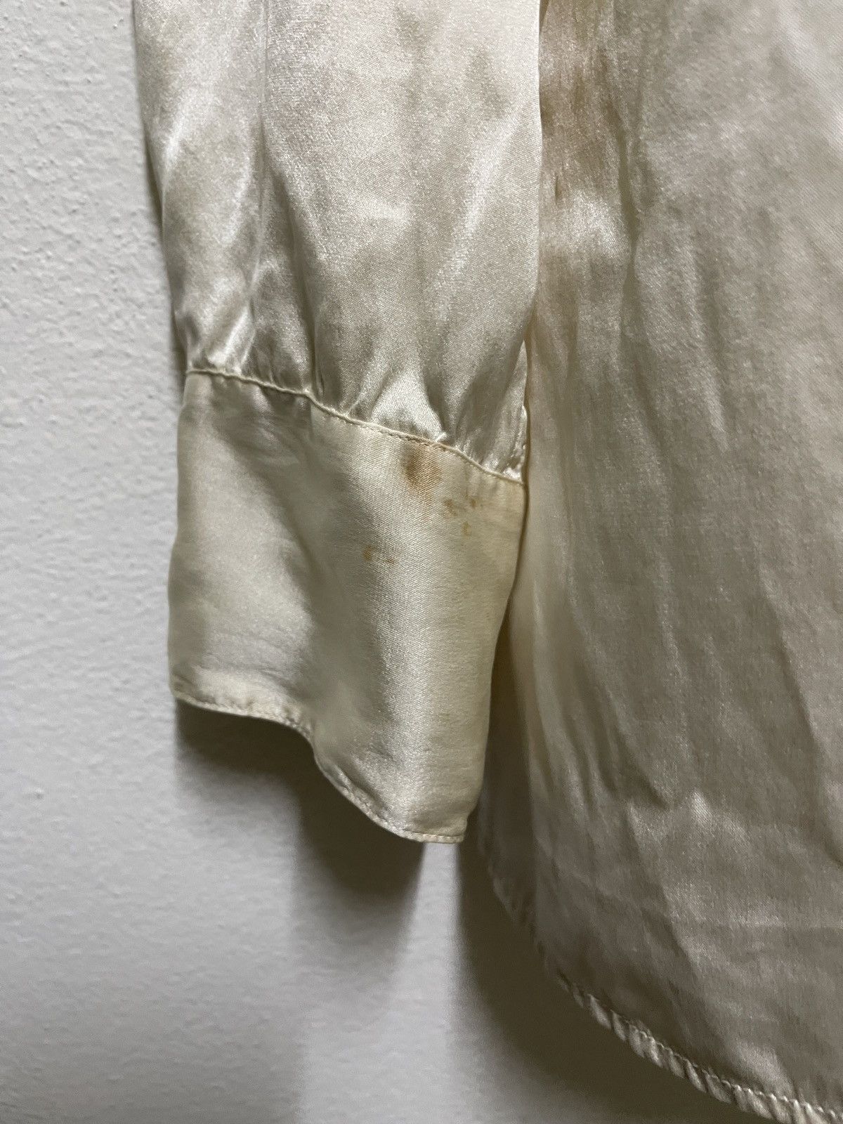 Japanese Brand × agnes b. Agnes b. Silk Button Shirt Long Sleeve Size M / US 6-8 / IT 42-44 - 4 Thumbnail