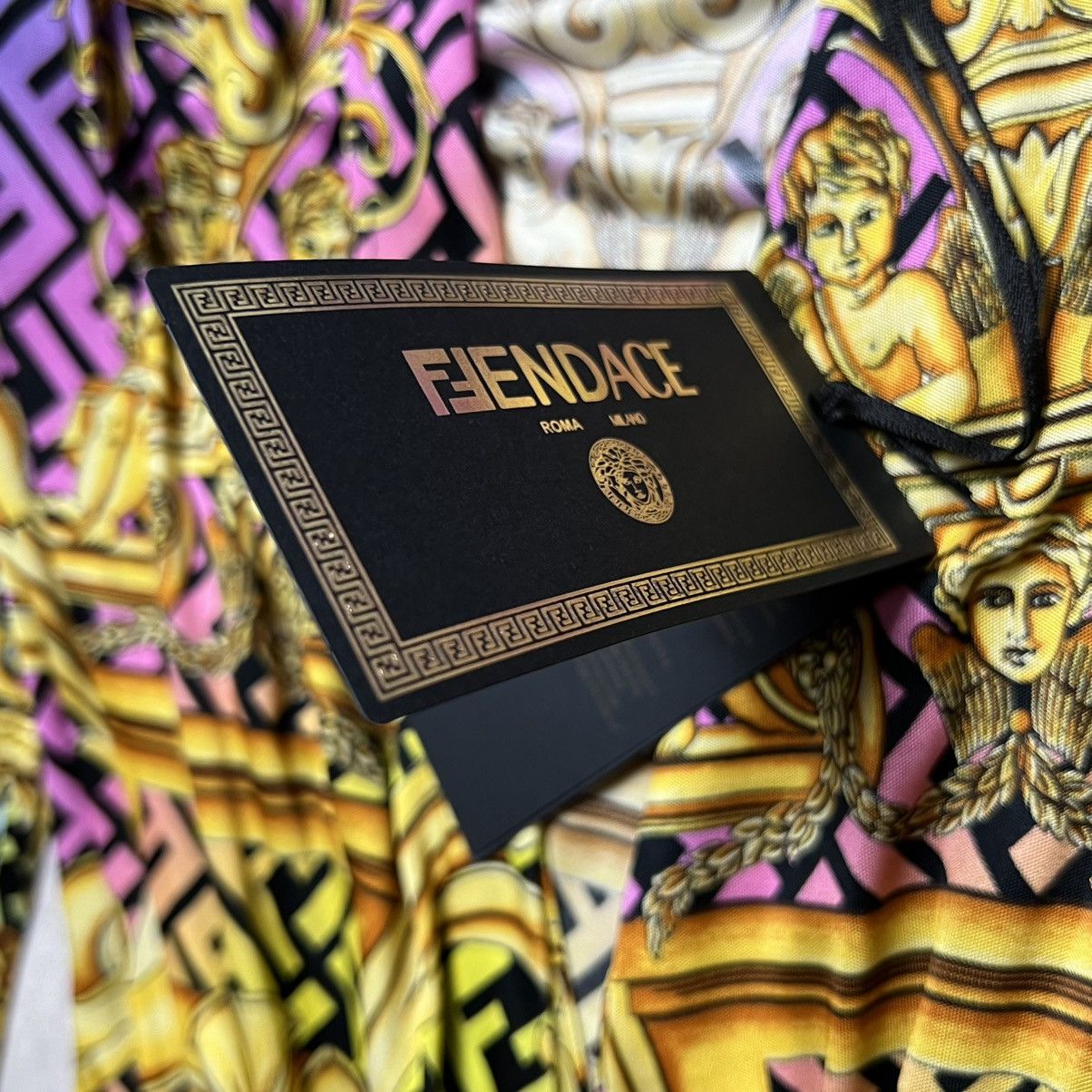 Fendi × Versace VERSACE x FENDI Fendace Gold Baroque Body Suit