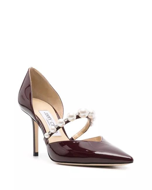 Jimmy Choo o1s22i1n1024 Aurelie Pumps in Chocolate Brown Size US 8 / IT 38 - 2 Thumbnail