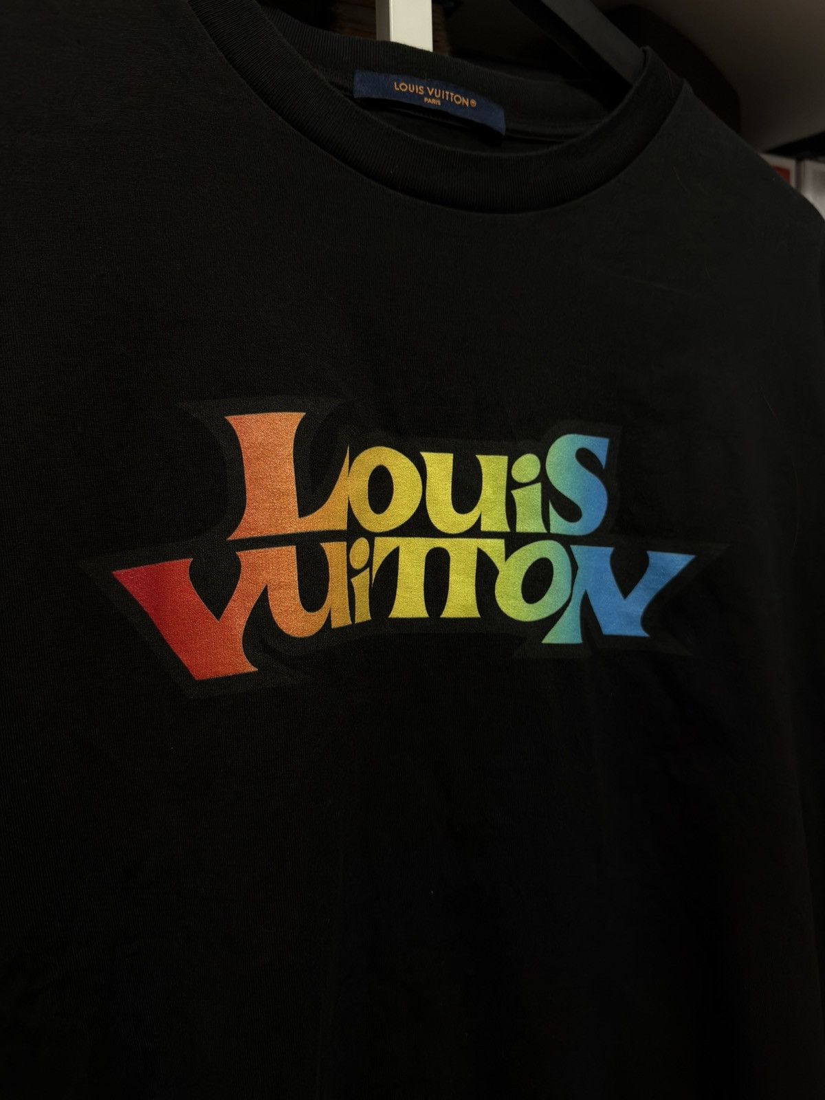 Louis Vuitton Louis Vuitton SS23 Rainbow Text Long Sleeve T-shirt Size US M / EU 48-50 / 2 - 3 Thumbnail