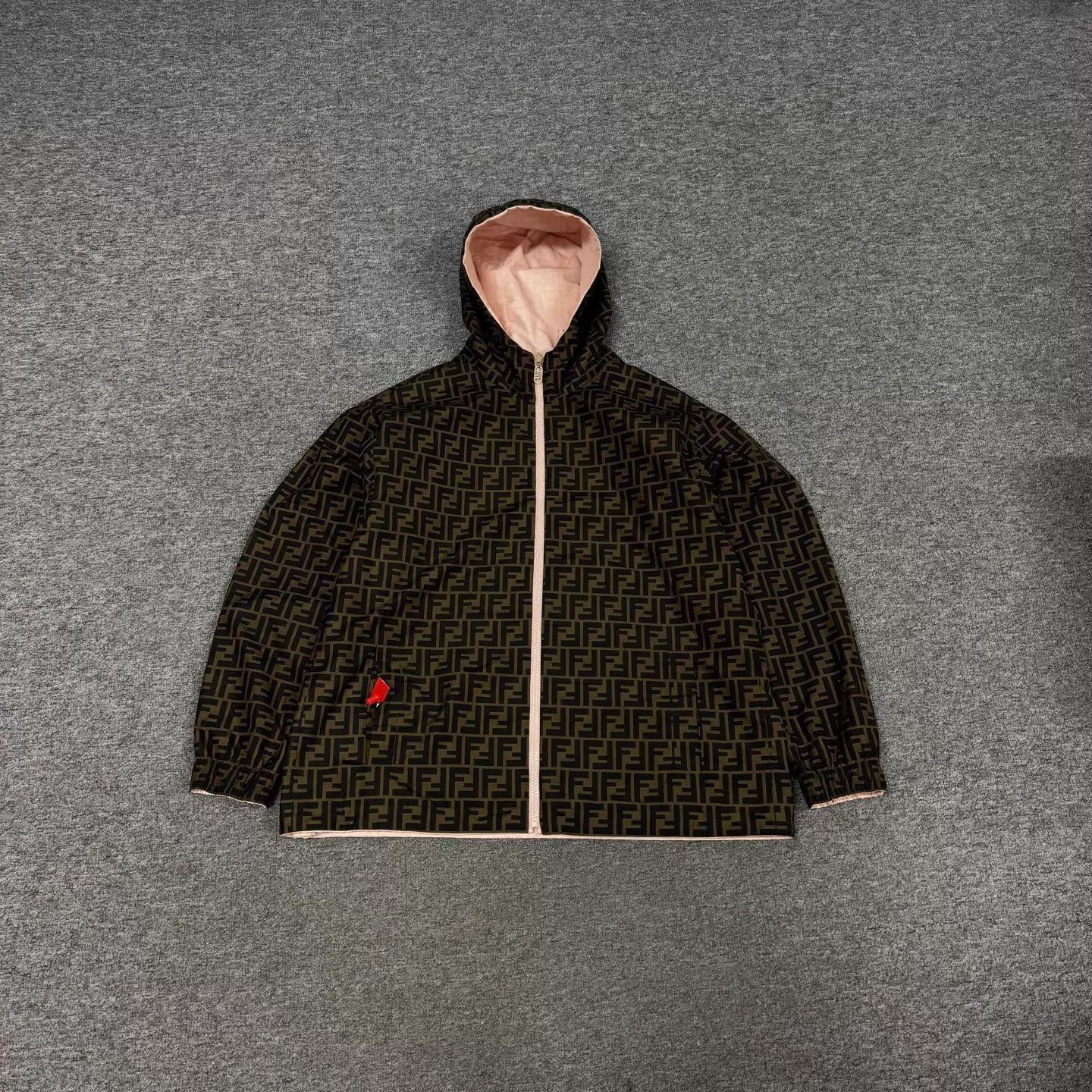Fendi Multi Pattern Zip-Up Hooded Jacket Size US M / EU 48-50 / 2 - 1 Thumbnail