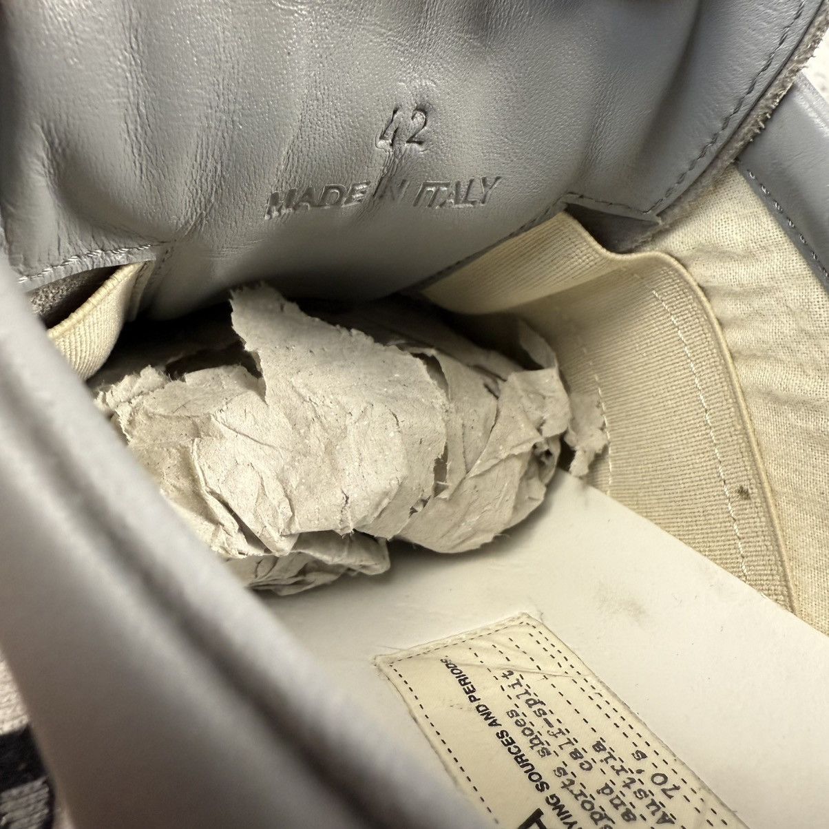 Maison Margiela Masion Margiela Replica ‘Grey’ Low Shoes Size US 9 / EU 42 - 9 Thumbnail