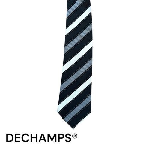 Handmade Hand Made 100% Silk DECHAMPS Striped Tie Size ONE SIZE - 1 Thumbnail