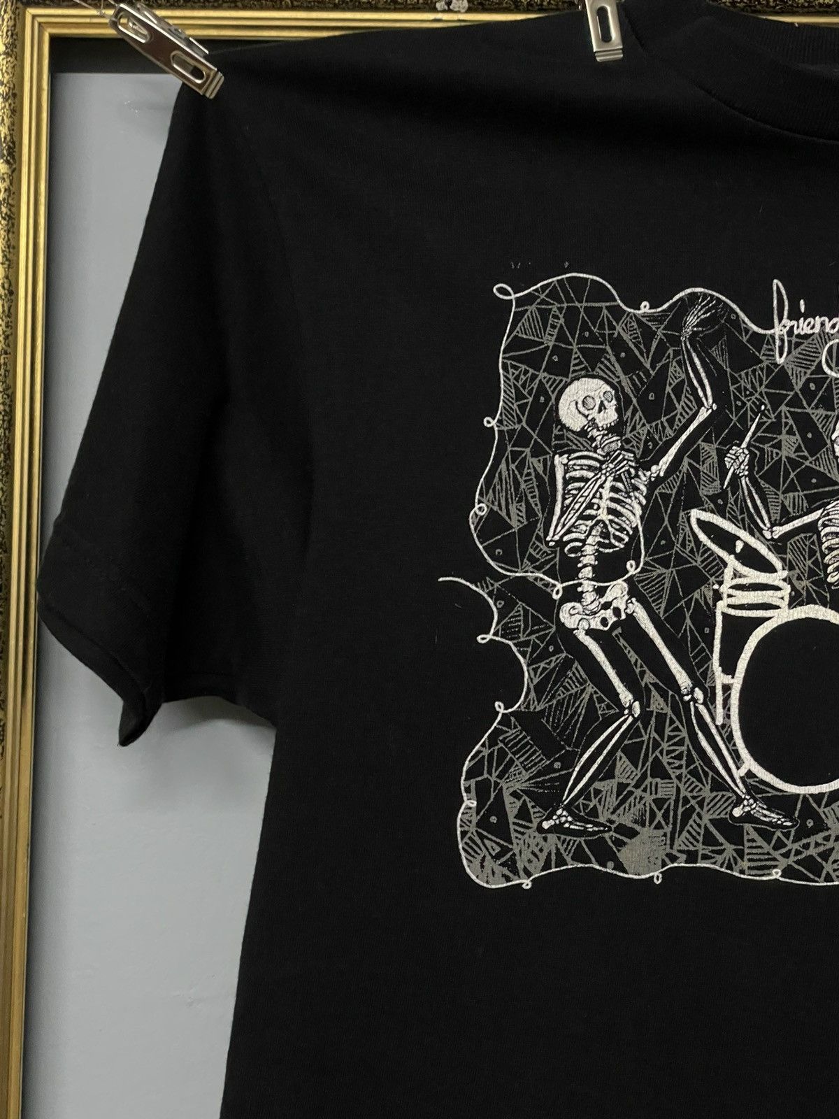 Band Tees Vintage Original Friendly Fires Skeleton Indie Rock Band Size US M / EU 48-50 / 2 - 4 Thumbnail