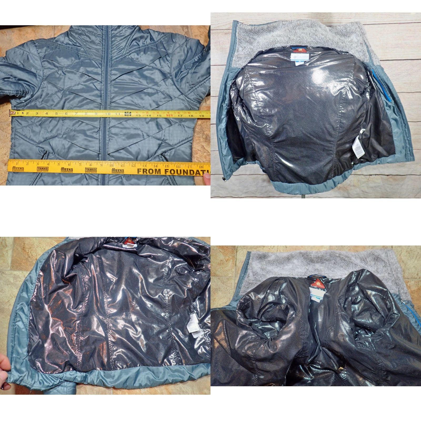 Vintage Columbia Omni Heat Interchange Full Zip Thermal Ski Jacket Womens Small Green Colsuit Jacket (Jacket) - 90s Outdoor Cozy Regular Fit with Zip Pockets Size S / US 4 / IT 40 - 8 Thumbnail