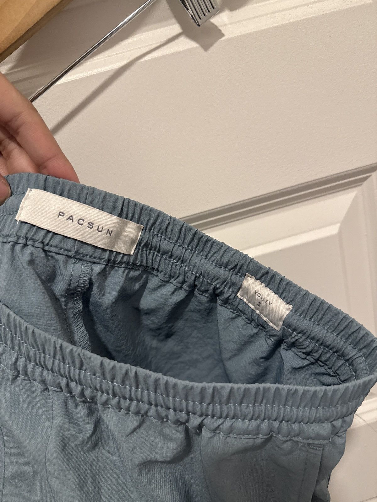 Pacsun Pacsun Nylon Cargo Shorts Blue Size US 30 / EU 46 - 3 Thumbnail