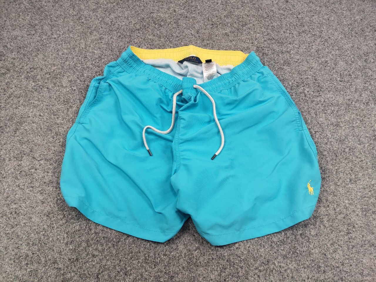 Polo Ralph Lauren Vintage 90's Polo Ralph Lauren Nylon Blue Logo Casual Shorts Size US 36 / EU 52 - 2 Thumbnail
