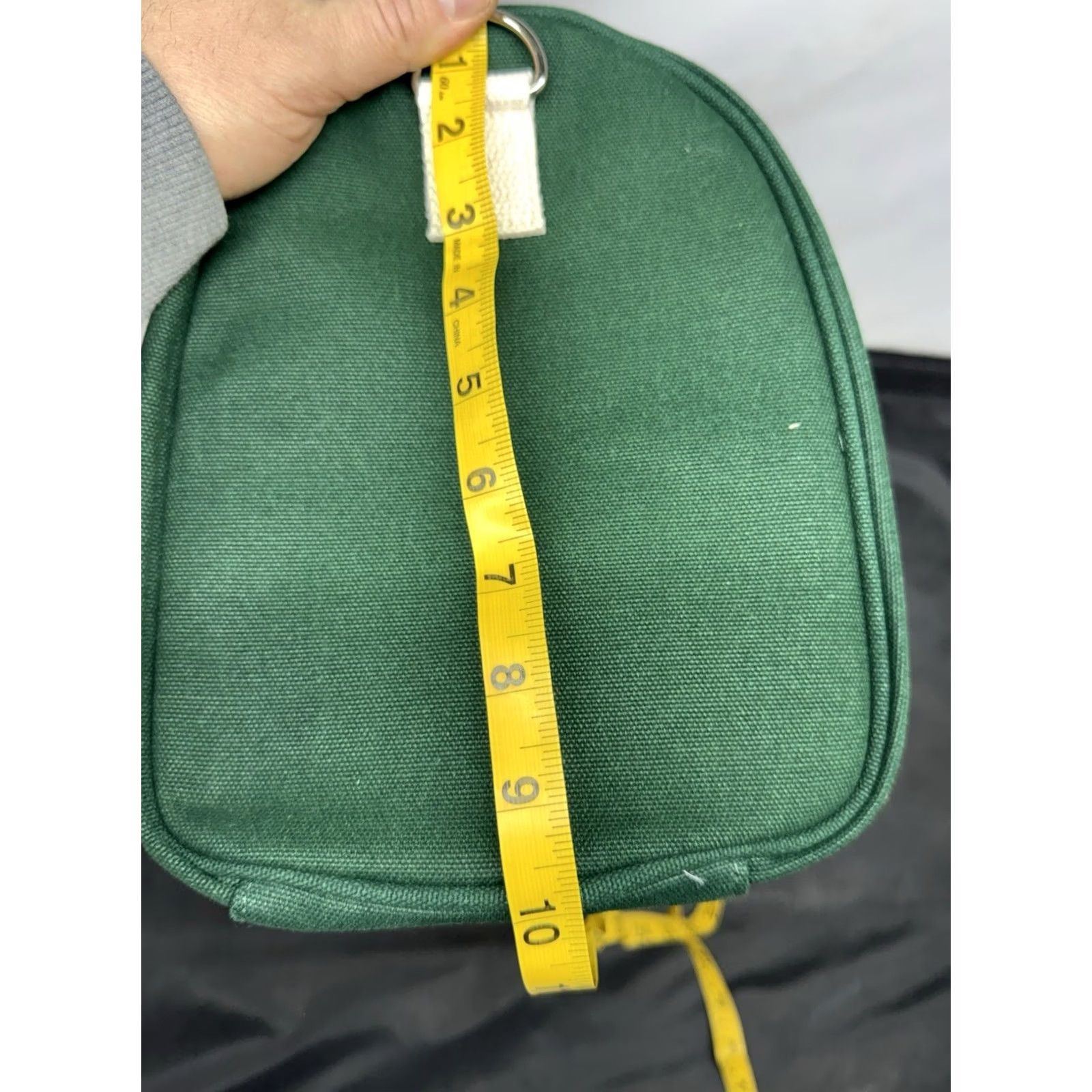 Vintage AG1 Duffle Bag Unisex Green Canvas White Handles Accents Adjustable Strap NWOT Size ONE SIZE - 5 Thumbnail