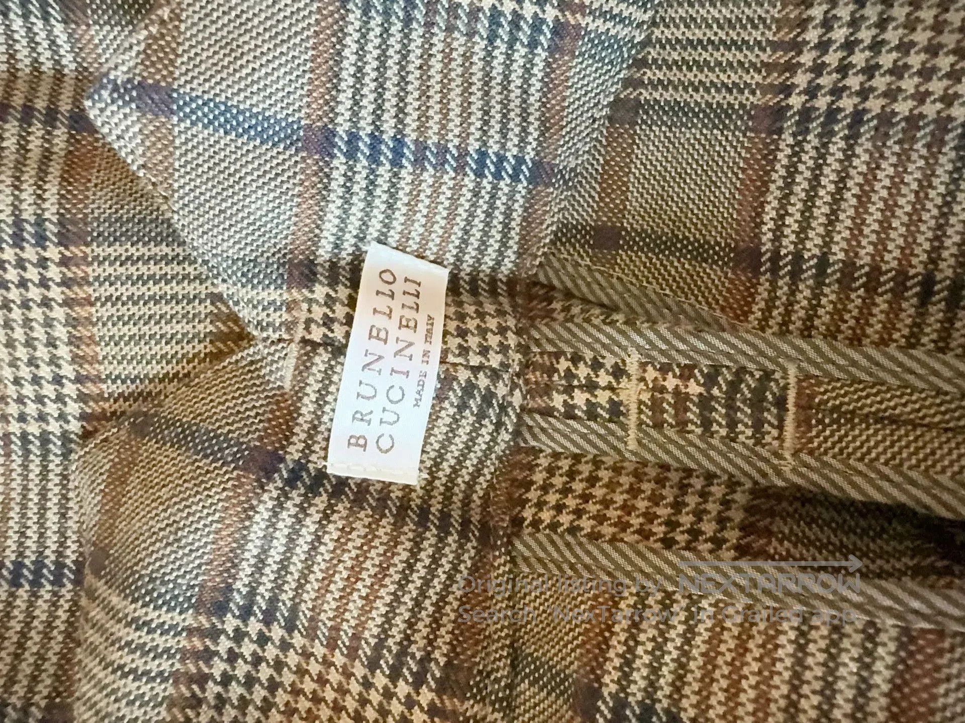 Brunello Cucinelli Brunello Cucinelli Plaid Straight Pants. Size US 28 / EU 44 - 6 Thumbnail