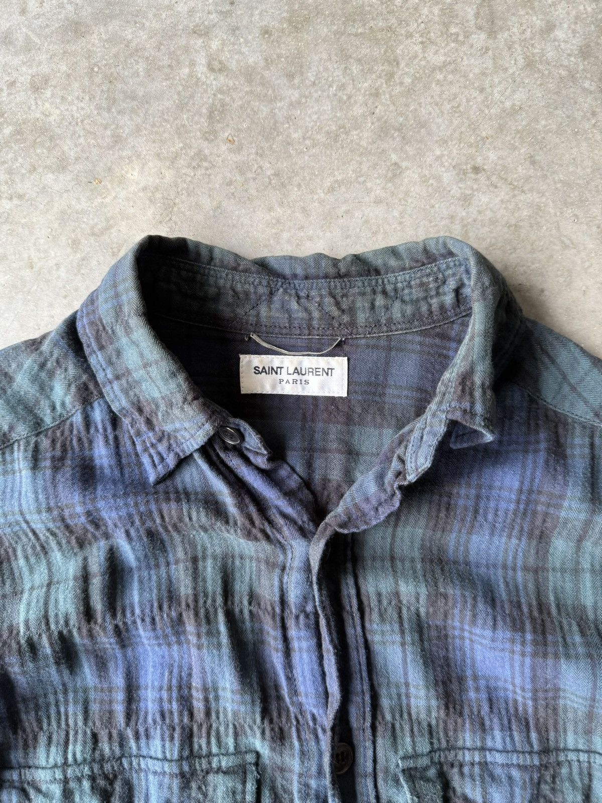 Saint Laurent Paris Saint Laurent Paris SS16 Surf Sound Bleached Raw Flannel Size US XS / EU 42 / 0 - 7 Thumbnail