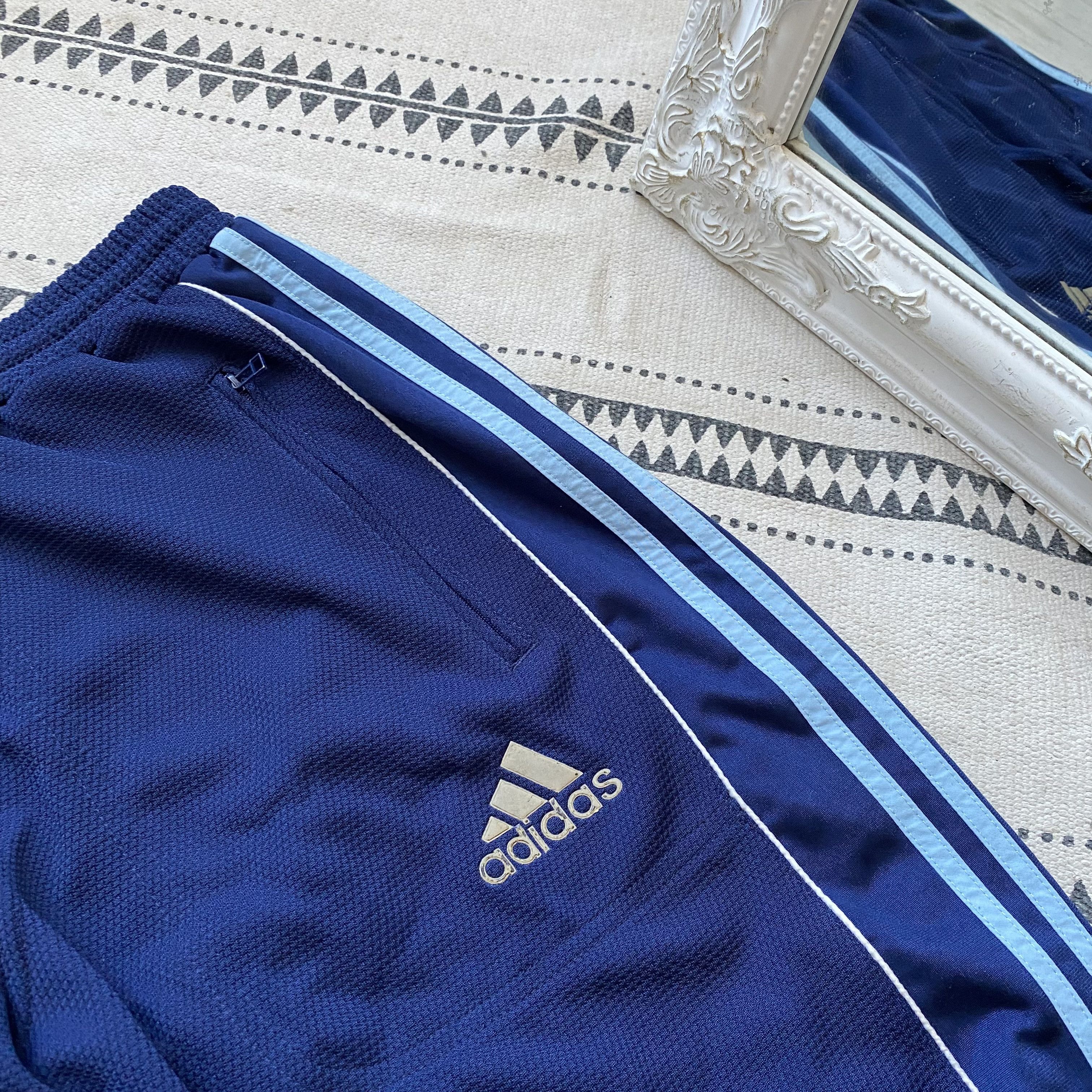 Adidas 🦏 Crazy Vintage Adidas 90s Nylon track pants Popper Size US 32 / EU 48 - 5 Thumbnail