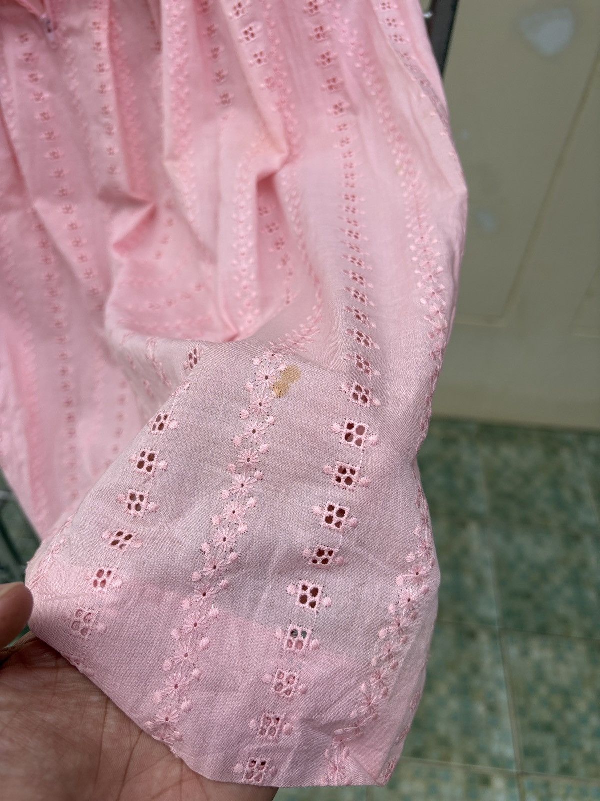 Celine Celine vintage pink lace skirt Size 27" / US 4 / IT 40 - 13 Thumbnail