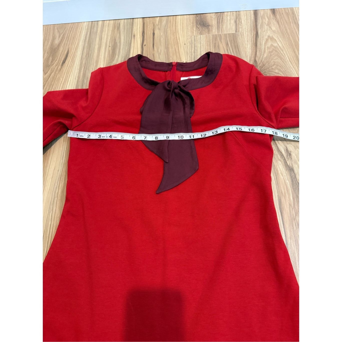 Boden Boden red shift dress with bow sz 10 Size L / US 10 / IT 46 - 5 Thumbnail