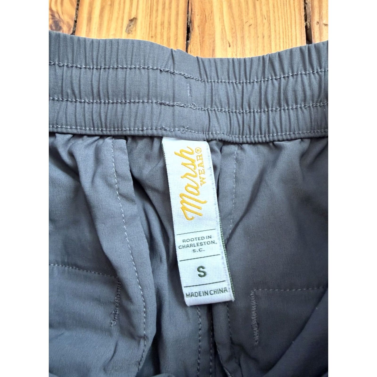 Vintage Marsh wear Men's Performance Nylon Elastic Waist Pants S Gray Size US 29 - 3 Thumbnail