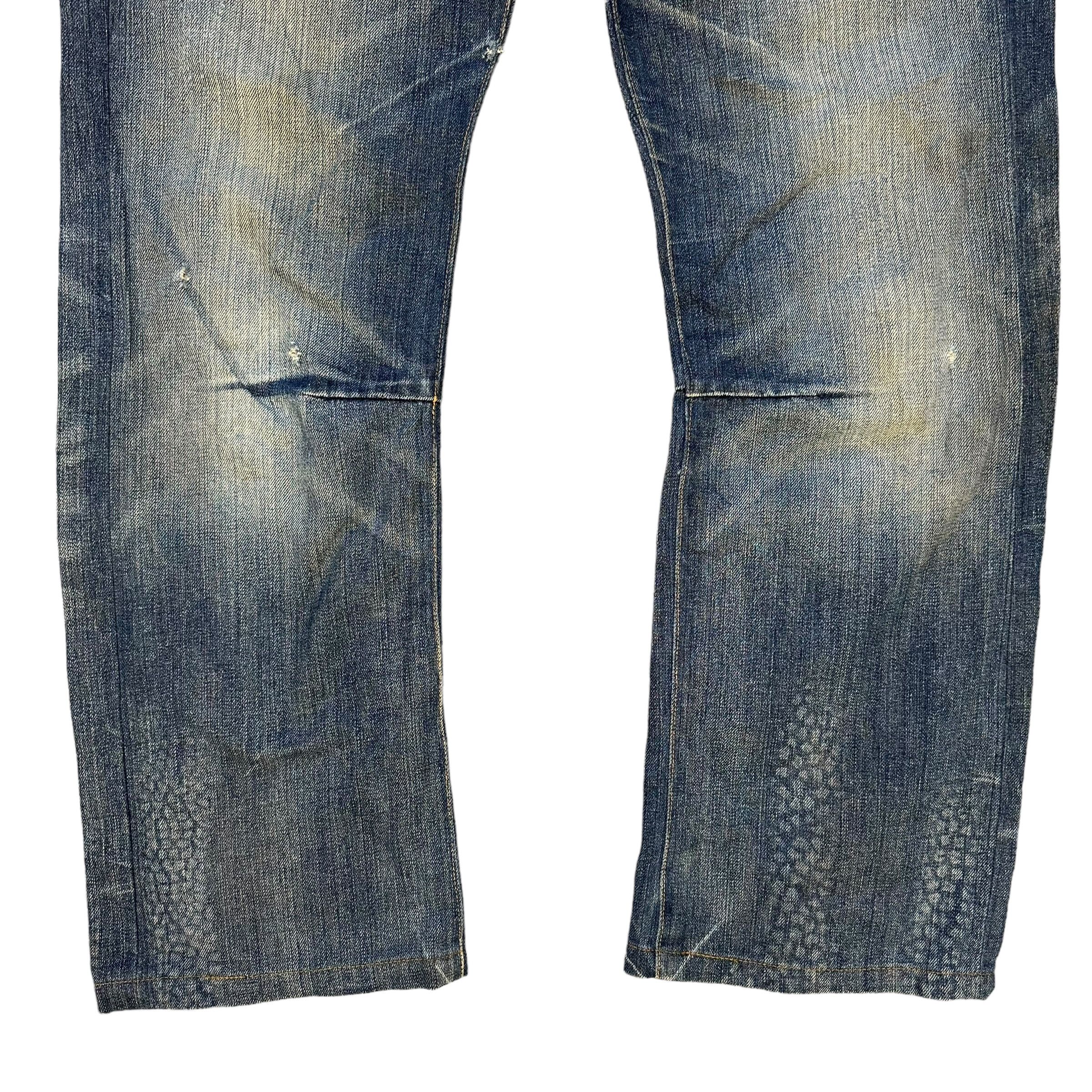Christian Audigier ED HARDY DENIM Embroidered Big Logo Denim Pant #A44-1023 Size US 34 / EU 50 - 11 Thumbnail