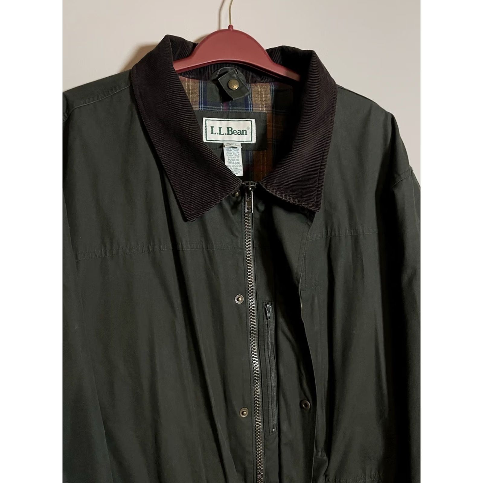 Vintage VINTAGE L.L.Bean Jacket Chore Coat Men XL Green Canvas Mid-Length Lined Cotton Winter Fall Spring Outdoor Workwear Buttoned Size US XL / EU 56 / 4 - 3 Thumbnail