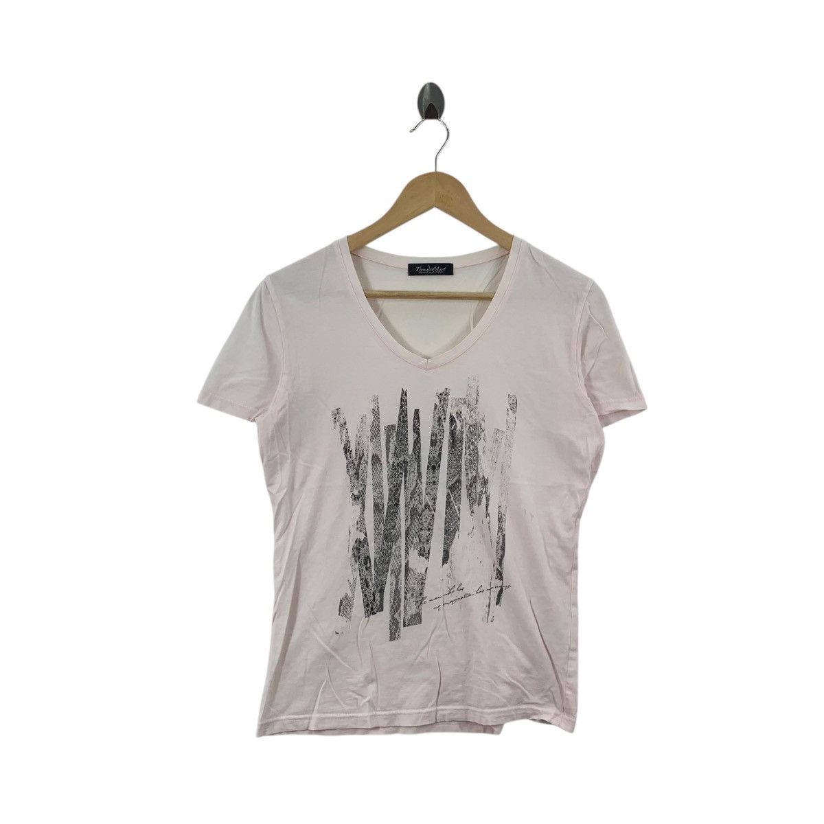 Tornado Mart TORNADO MART JAPAN Designer Punk Python Striped Pink Tee Size S / US 4 / IT 40 - 1 Thumbnail