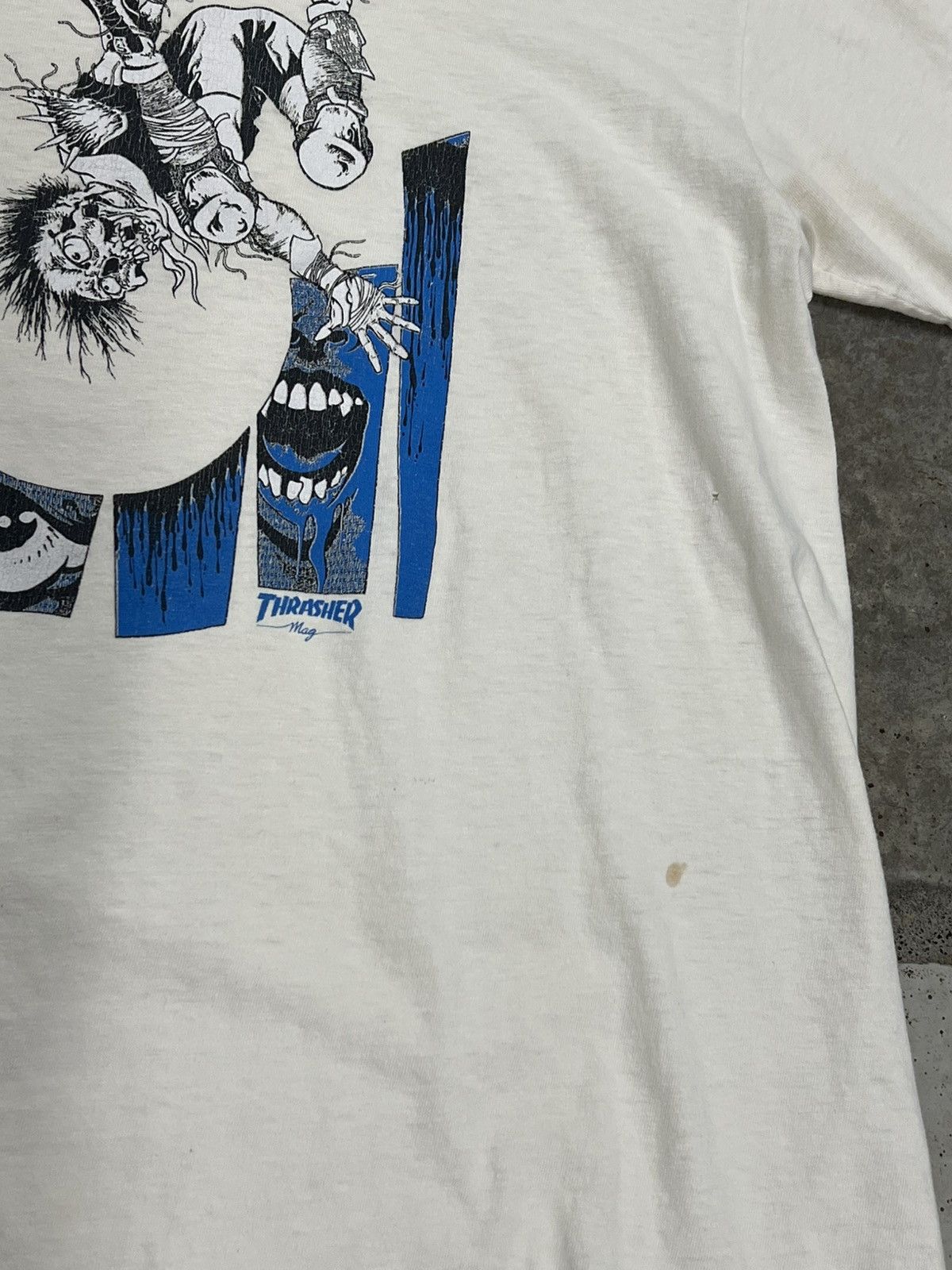 Thrasher Rare 80s Thrasher skateboarding tee Size US M / EU 48-50 / 2 - 2 Thumbnail