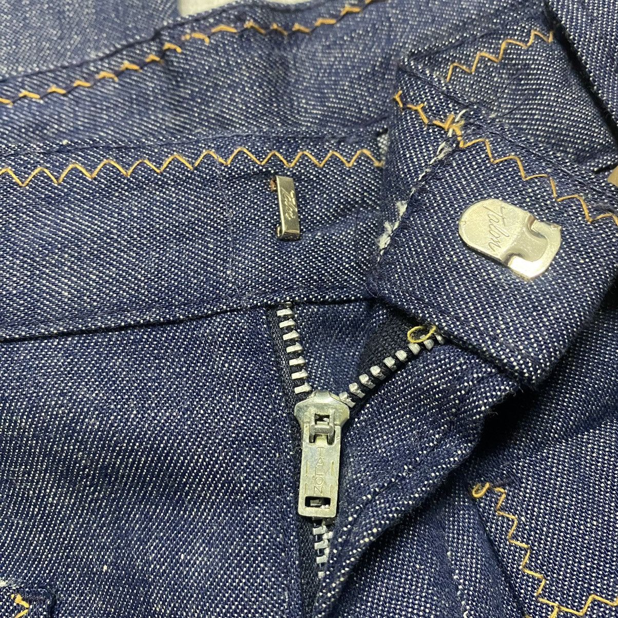 Sears Vintage 60s Sears Kings Road Denim Super Flare Jeans Size US 31 - 20 Thumbnail