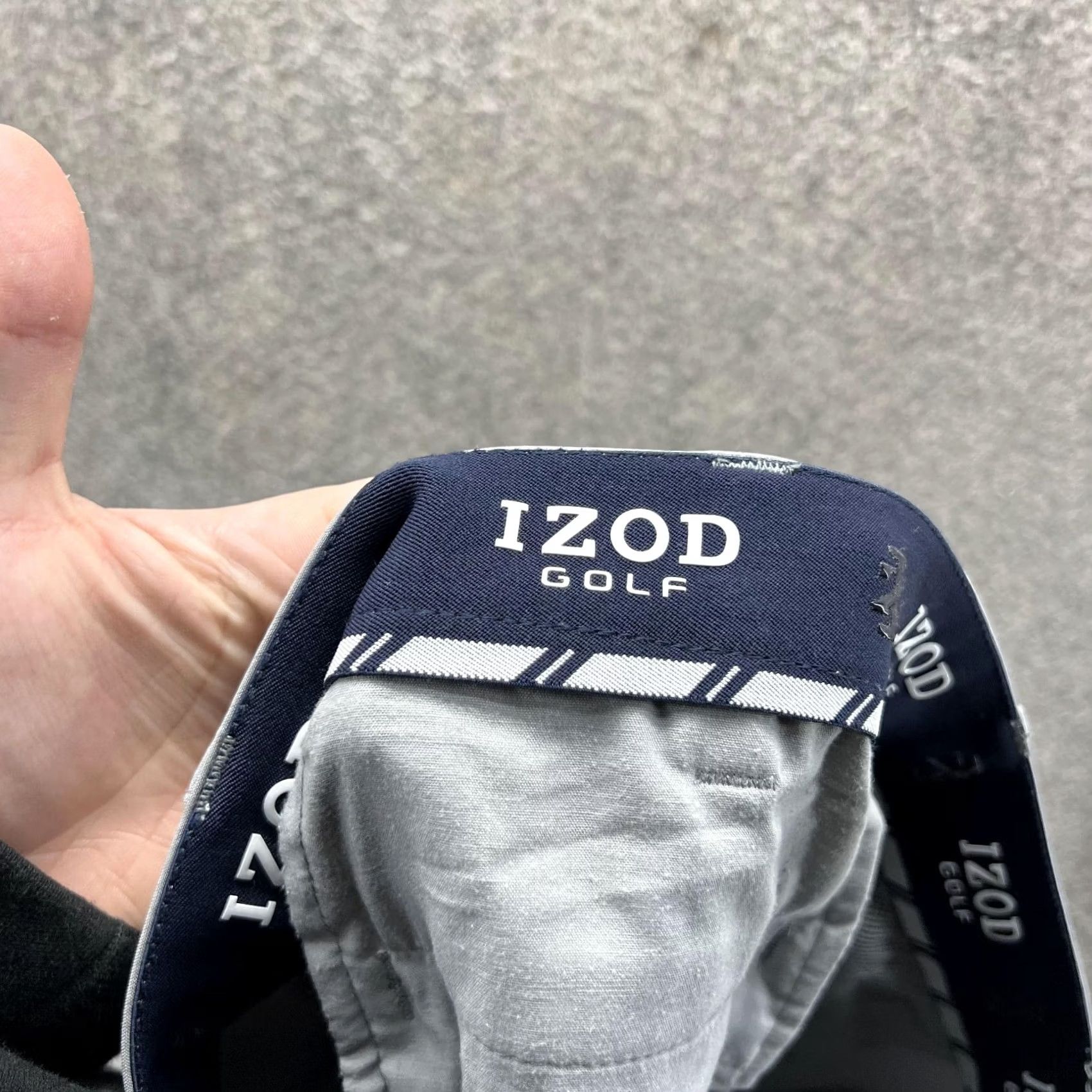 Izod IZOD Pants Men 38x30 Gray Chino Flat Front Straight Leg 38 in Adult Regular Size Type Pants Mens Size US 38 / EU 54 - 4 Thumbnail