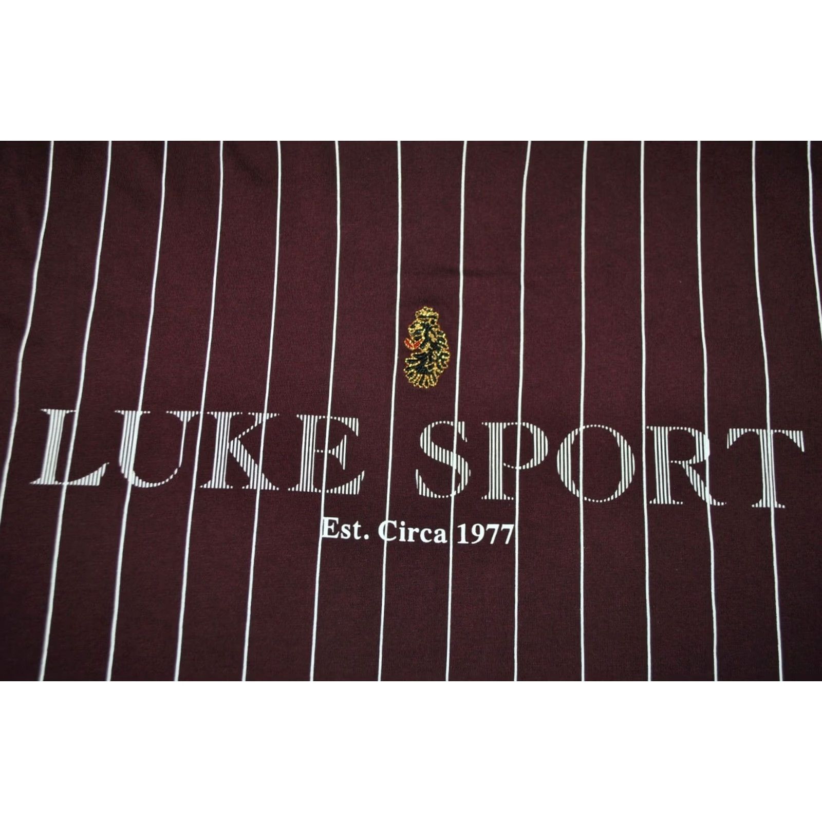 Vintage LUKE SPORT MEN'S T-SHIRT STRIPED BROWN 100% COTTON SIZE S / SMALL Shirt Adults Small Brown Luke Sport Mens Tshirt Striped 90s (if applicable) Size US S / EU 44-46 / 1 - 2 Thumbnail