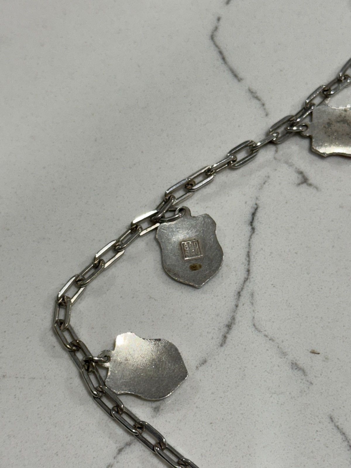 Sterling Silver 800 Silver European Travel Charm on Frederick B. Bracelet Size ONE SIZE - 7 Thumbnail