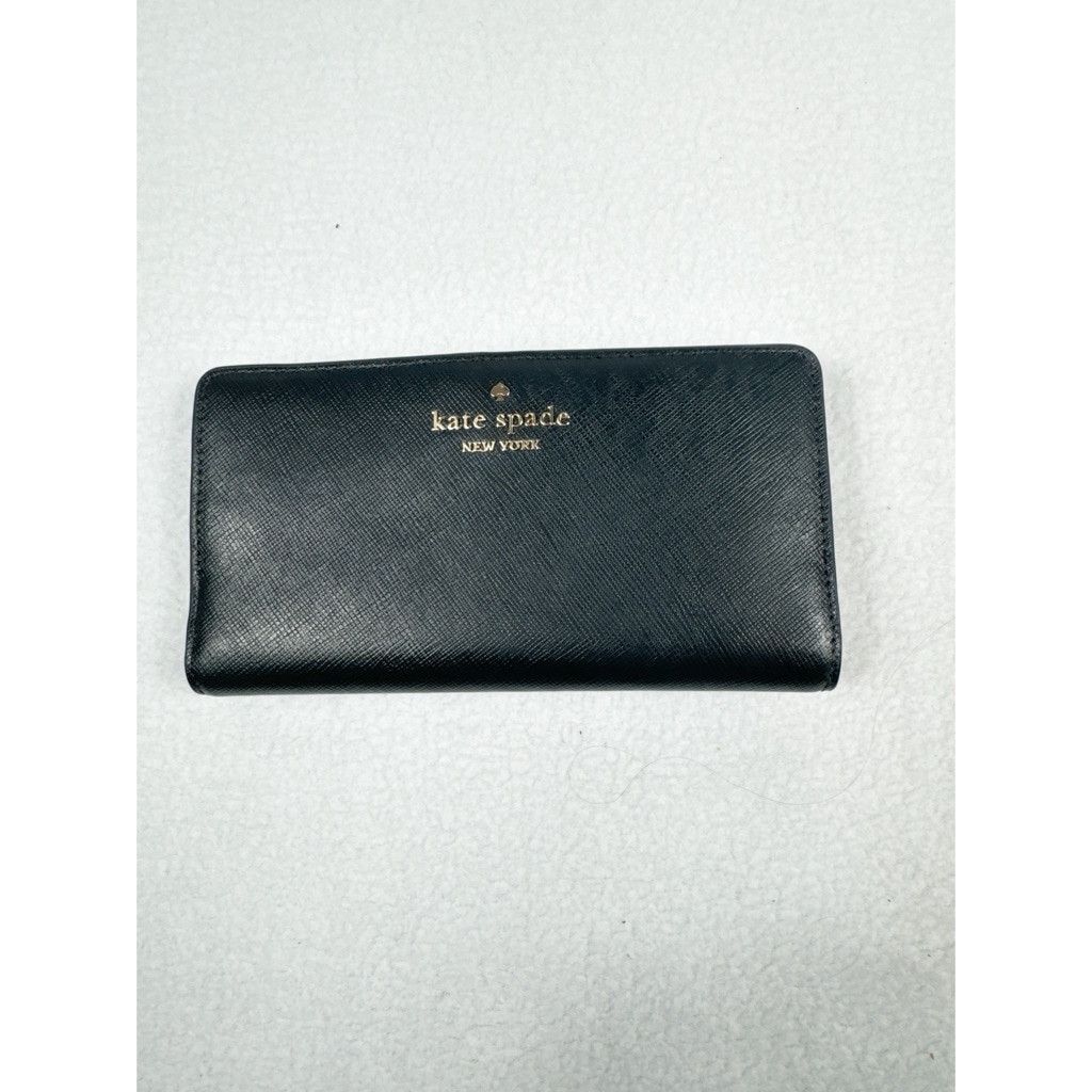 Kate Spade New York Laurel Way Stacy Leather Wallet (Black) dimensions: on sale